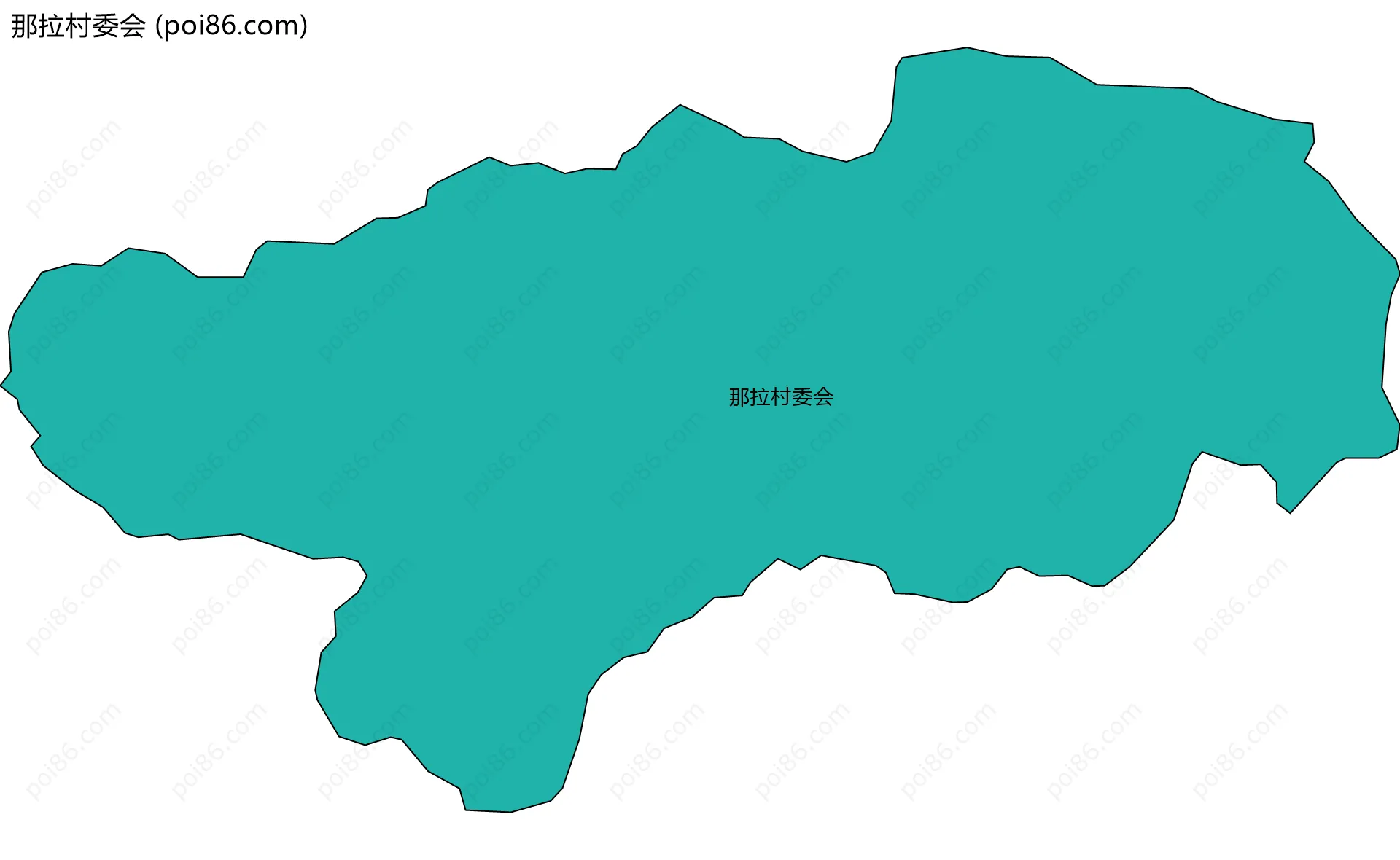 那拉村委会边界地图