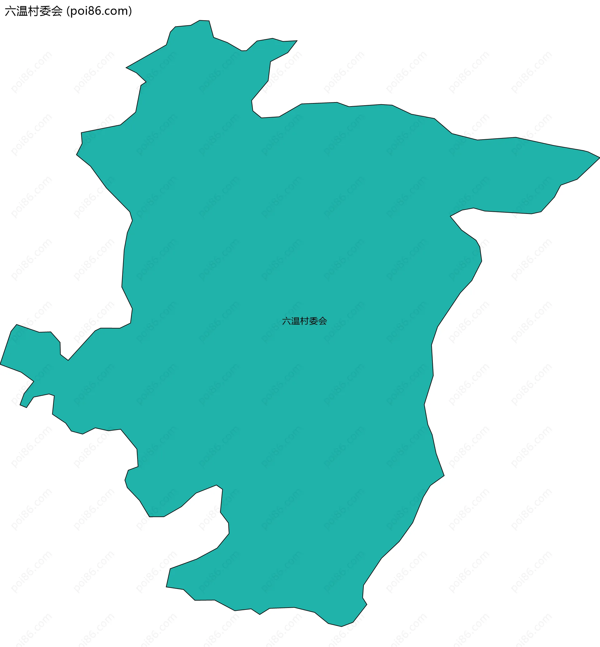 六温村委会边界地图