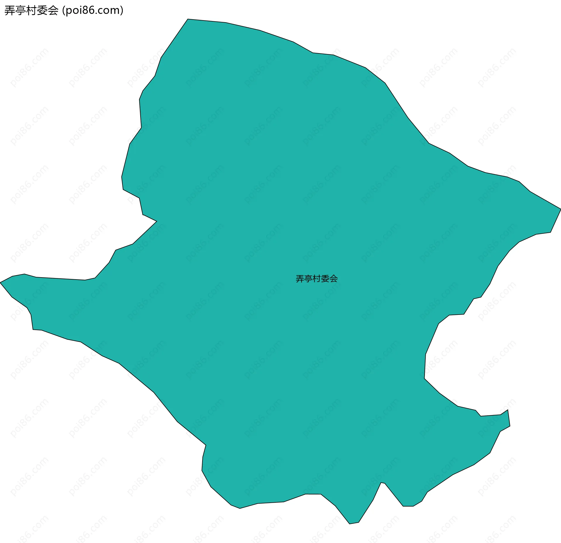 弄亭村委会边界地图