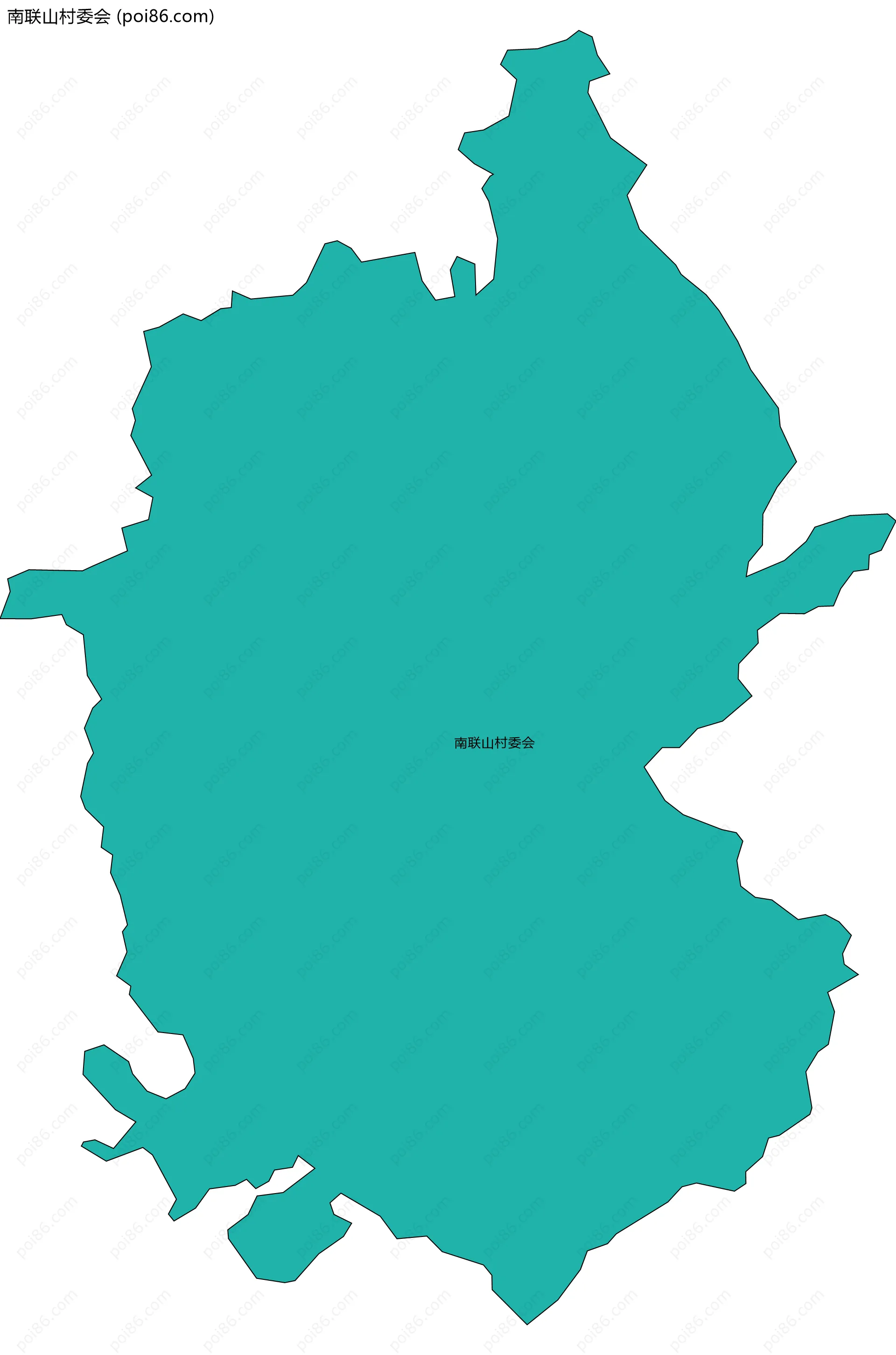 南联山村委会边界地图