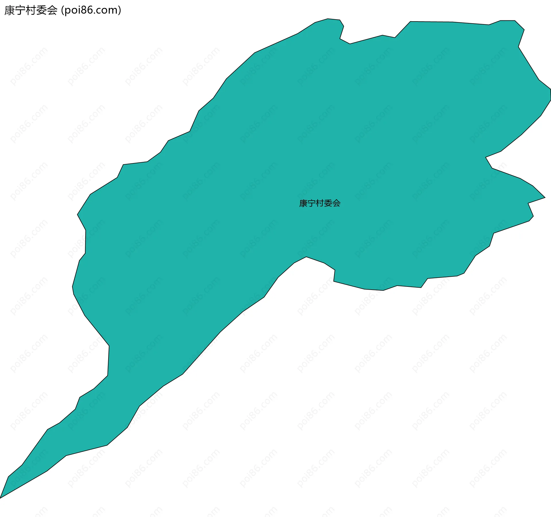 康宁村委会边界地图