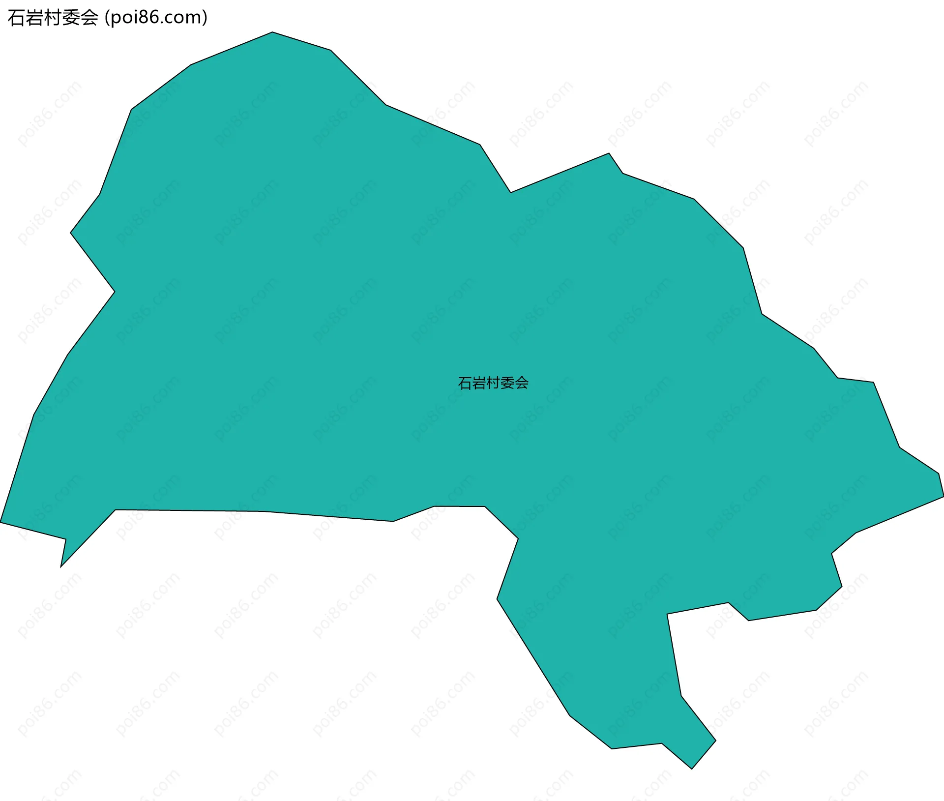 石岩村委会边界地图