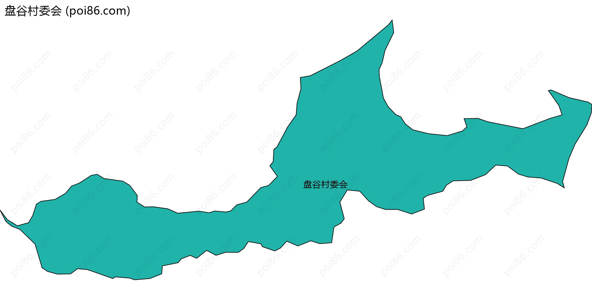 盘谷村委会边界地图