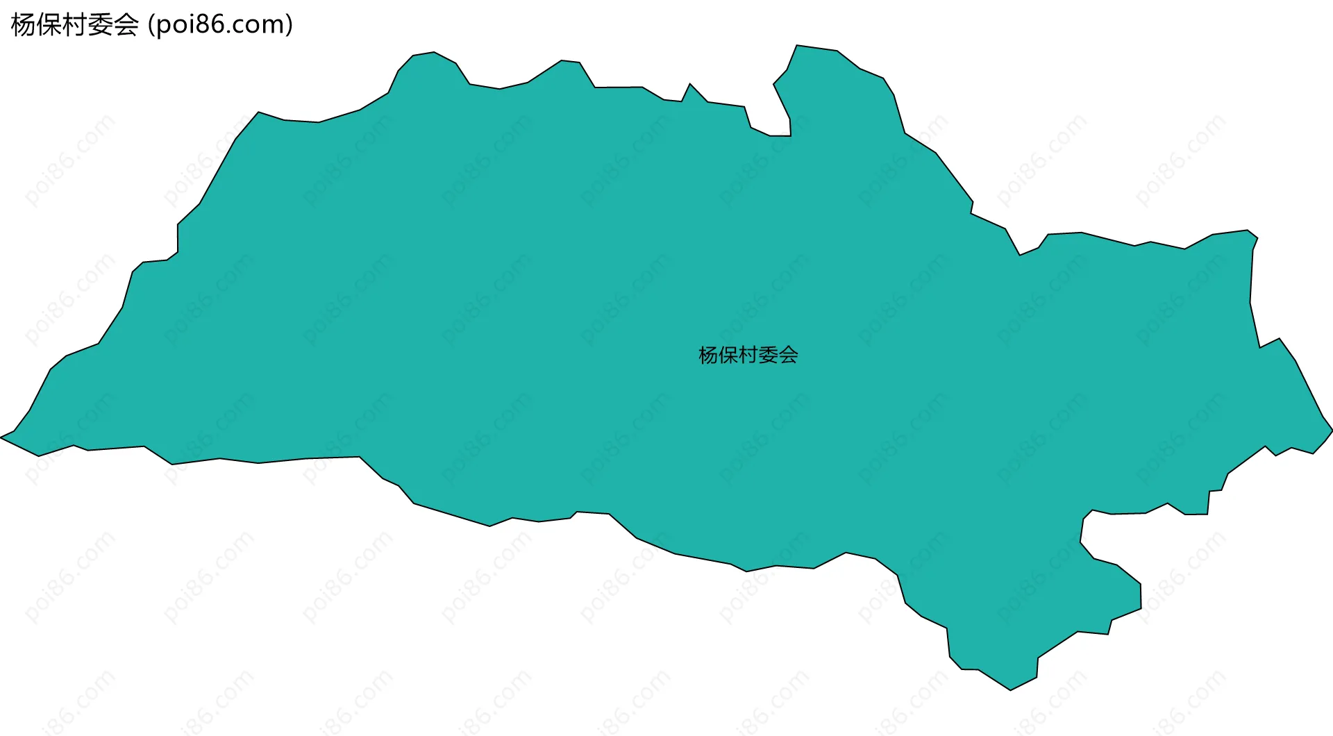杨保村委会边界地图
