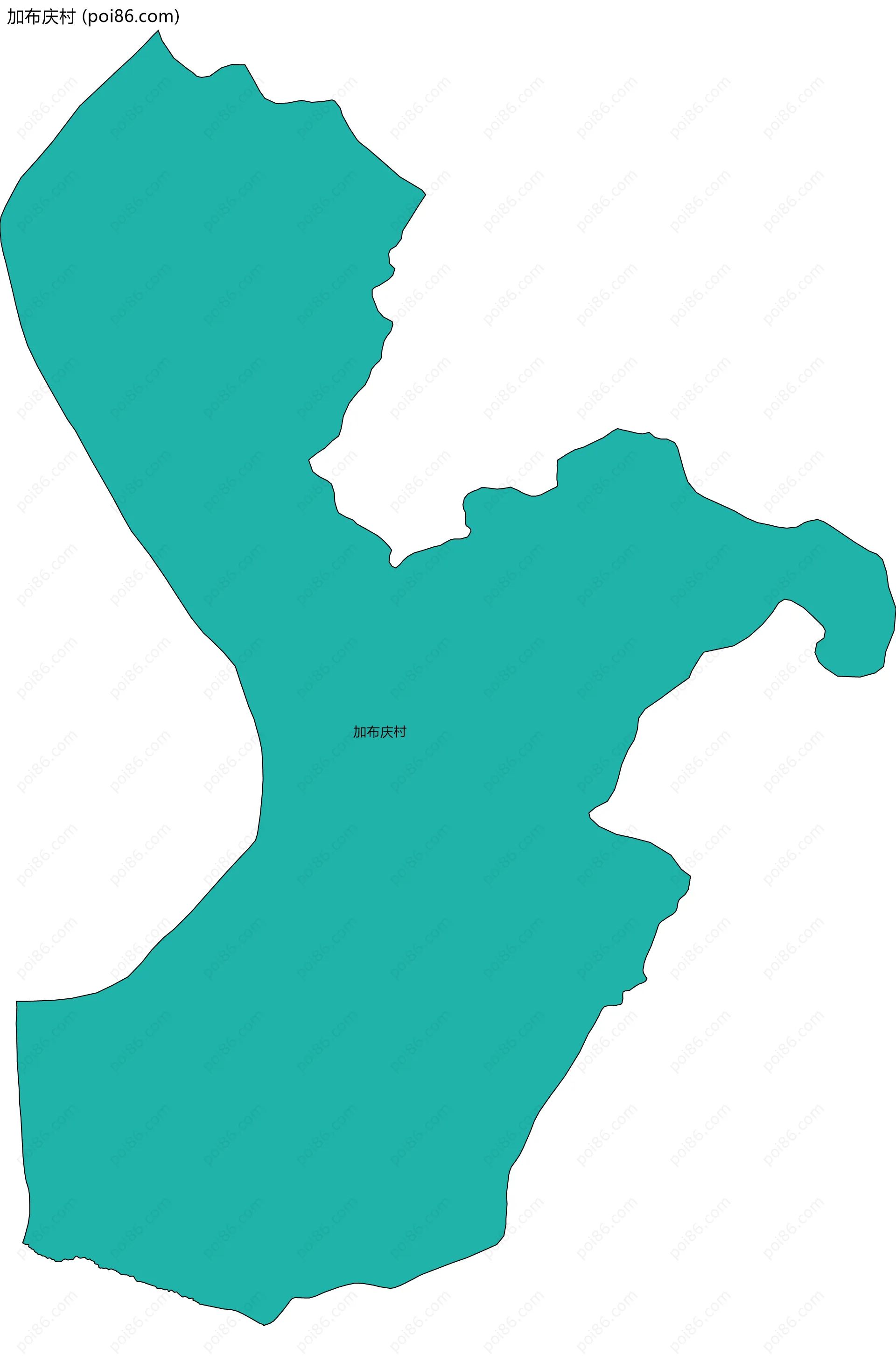 加布庆村边界地图