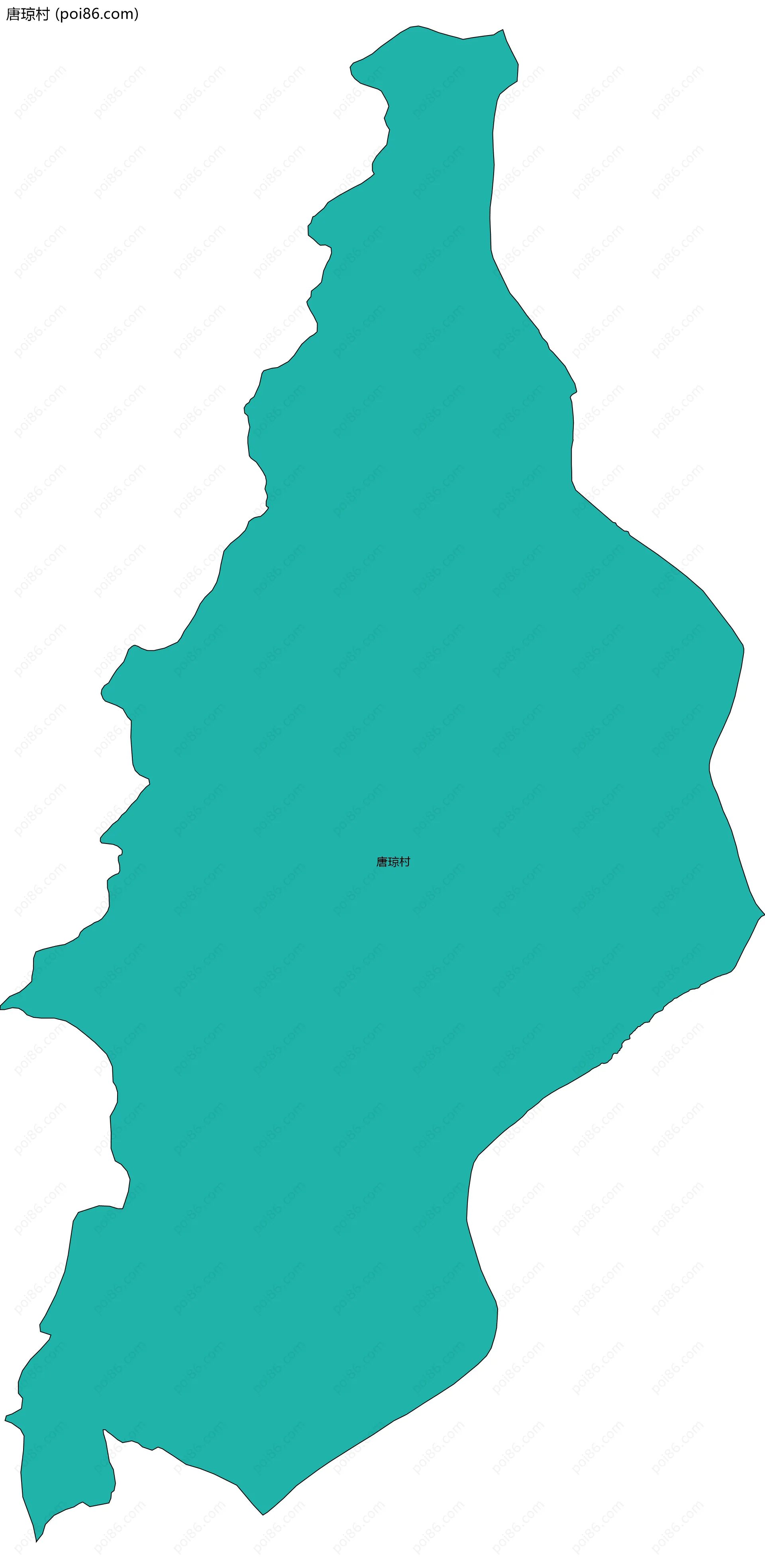 唐琼村边界地图