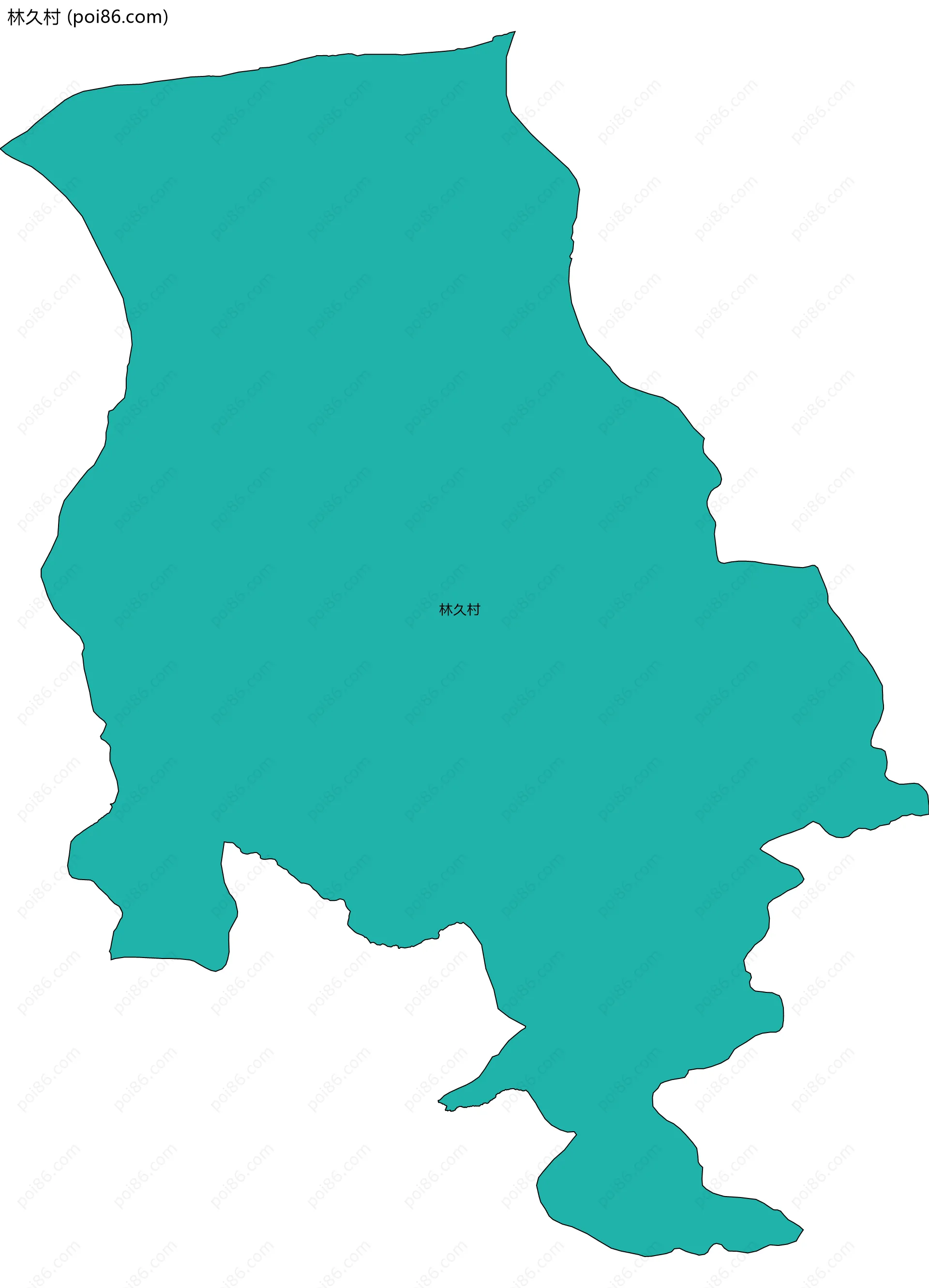 林久村边界地图