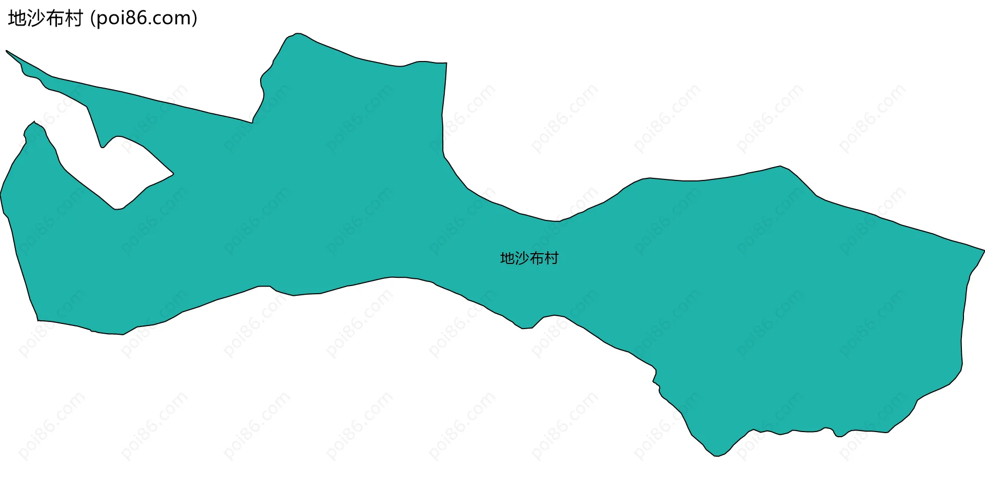 地沙布村边界地图