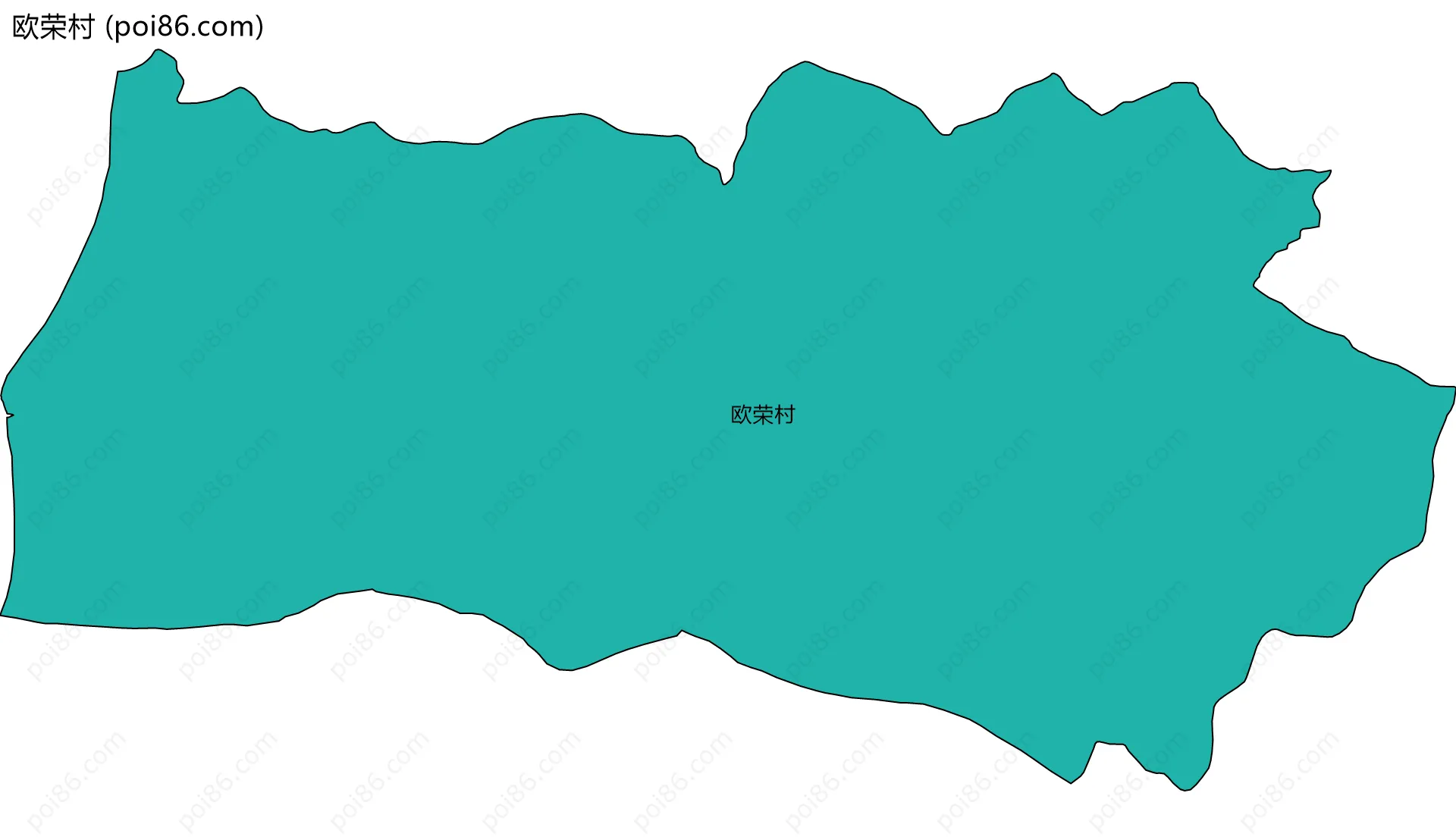 欧荣村边界地图