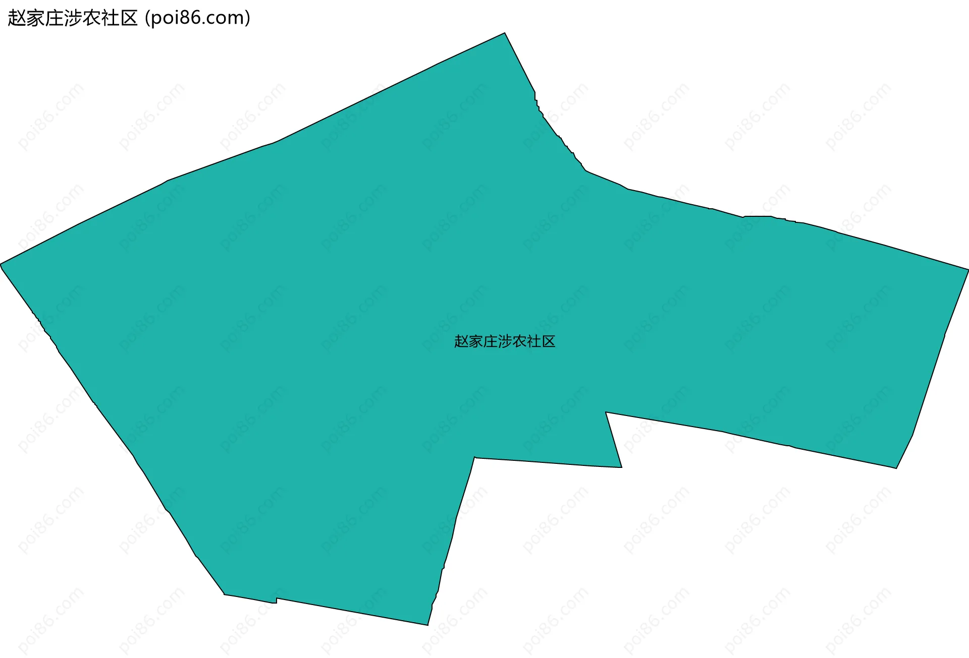 赵家庄涉农社区边界地图