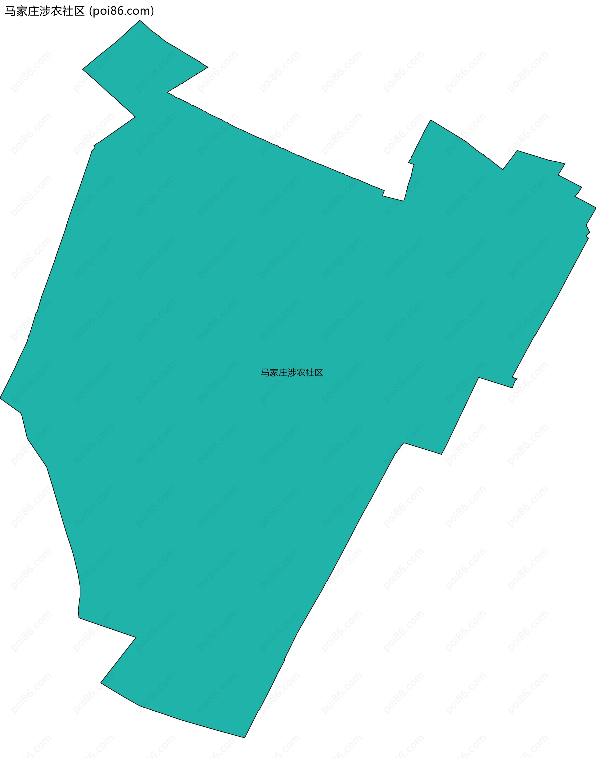 马家庄涉农社区边界地图