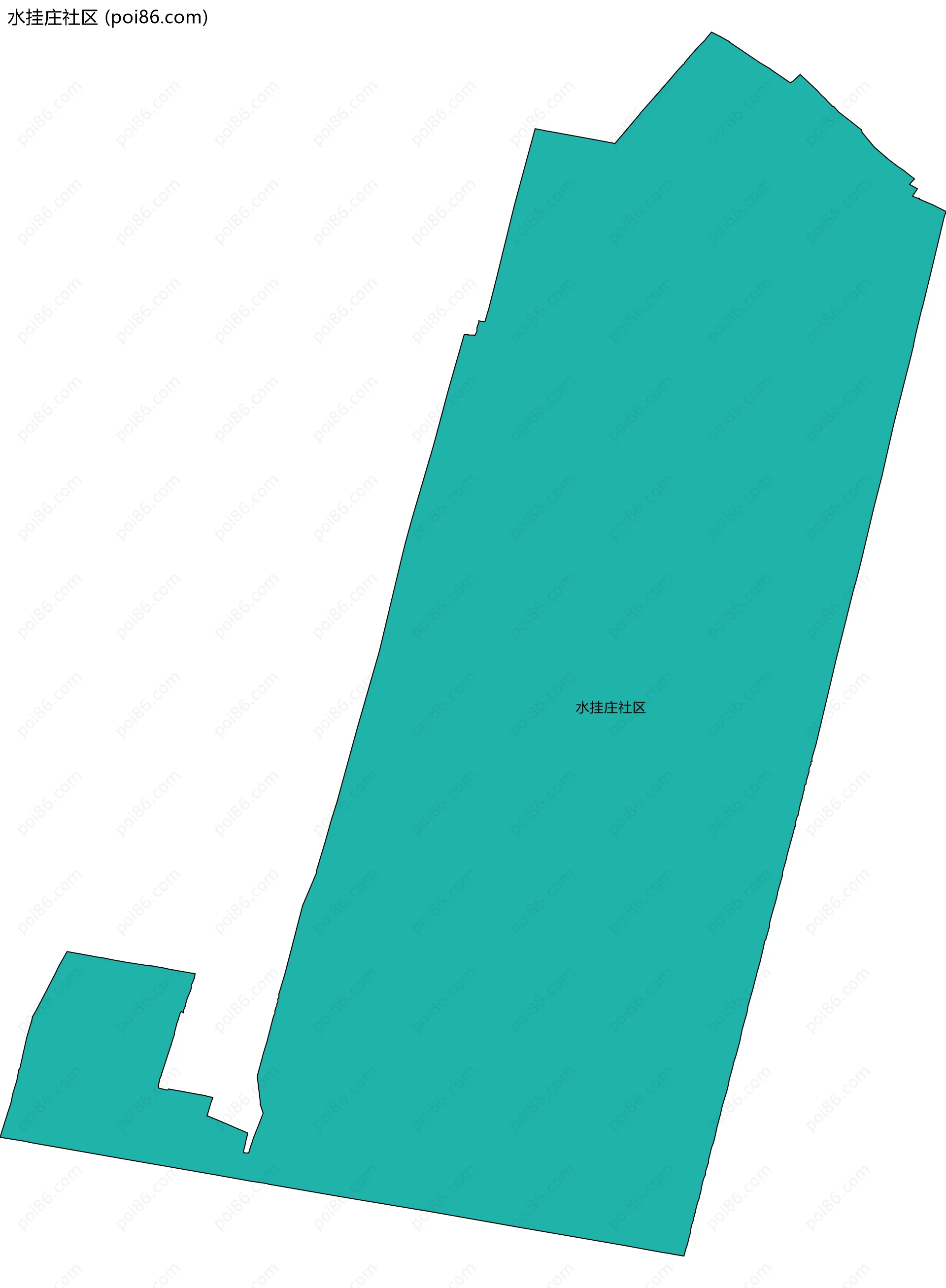 水挂庄社区边界地图