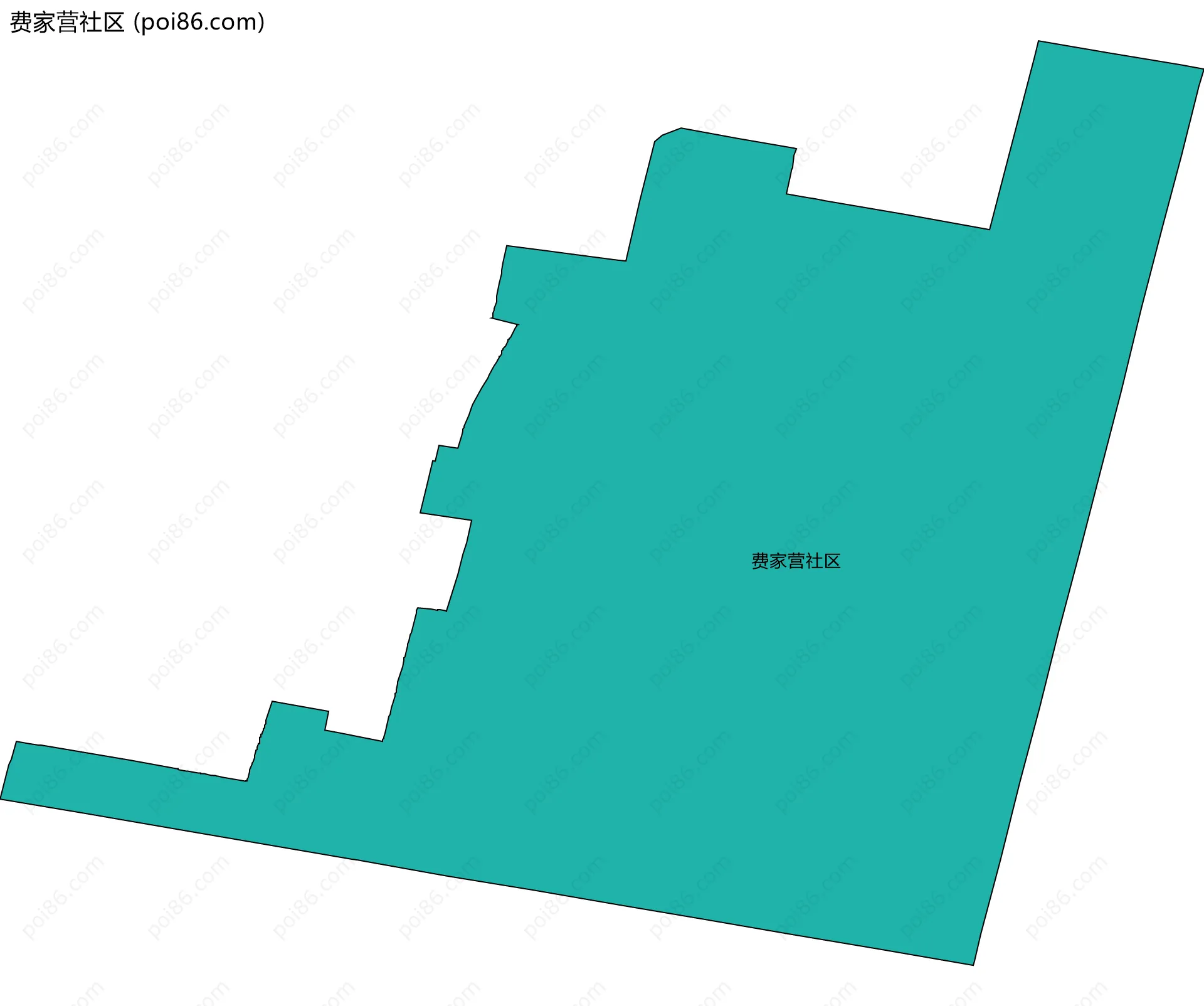 费家营社区边界地图