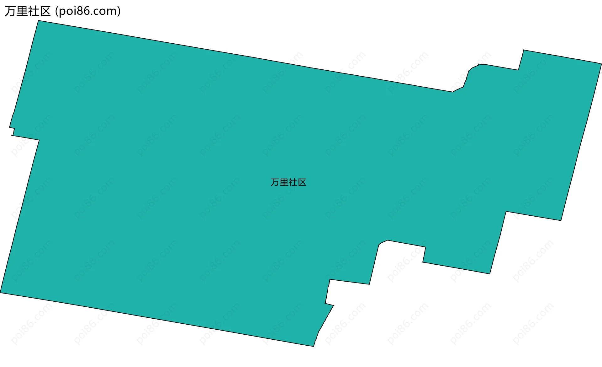 万里社区边界地图