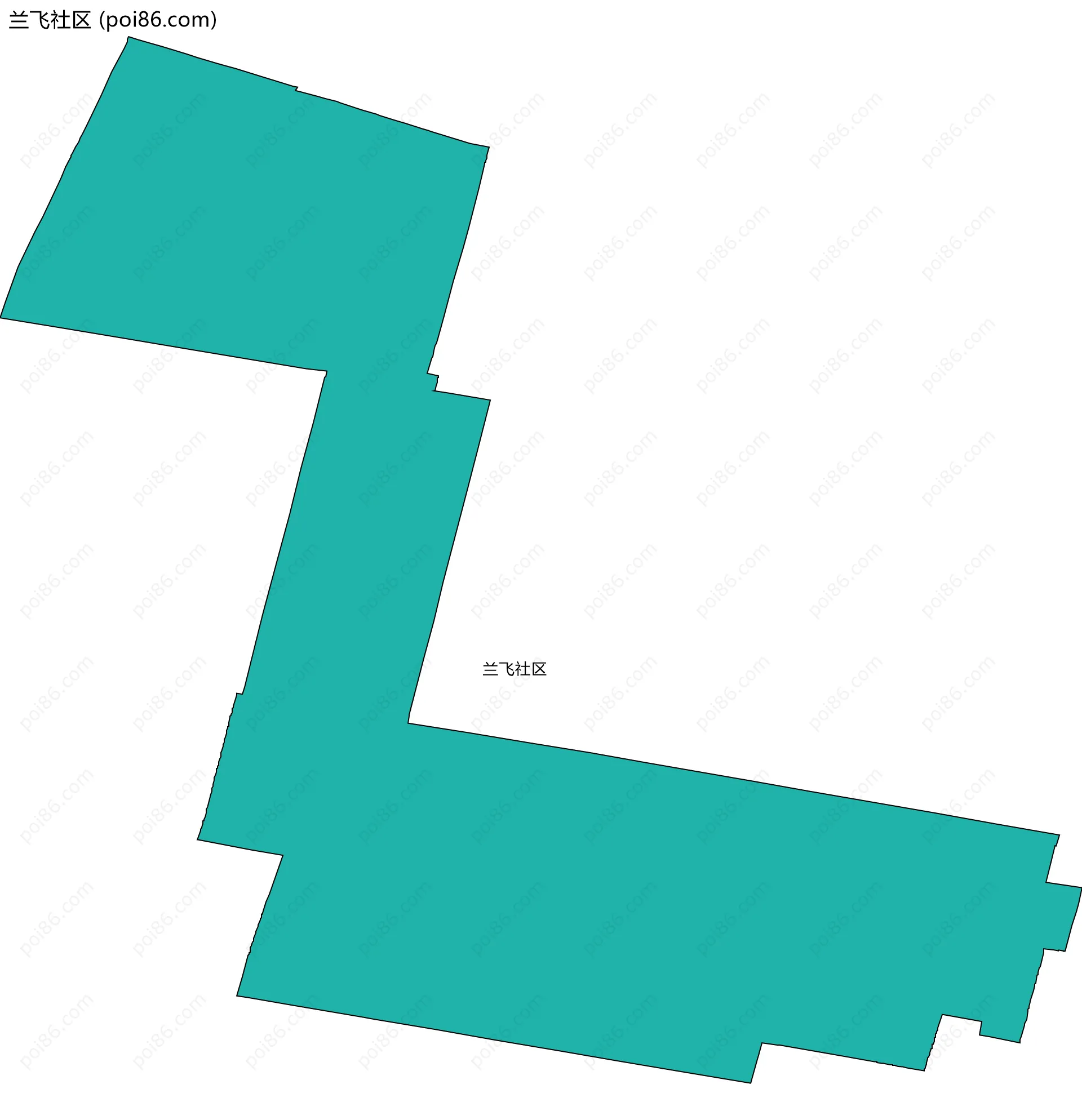兰飞社区边界地图