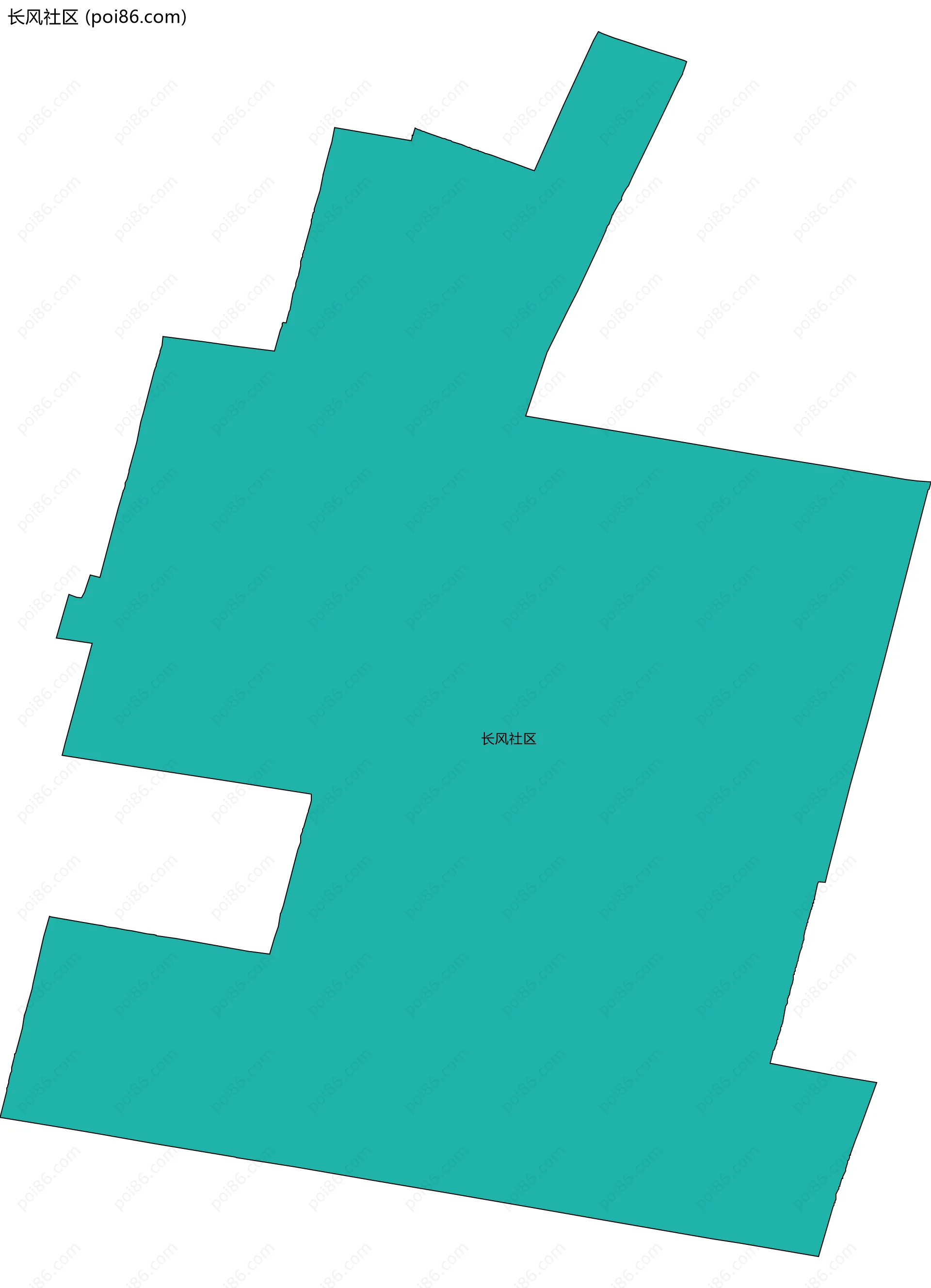 长风社区边界地图