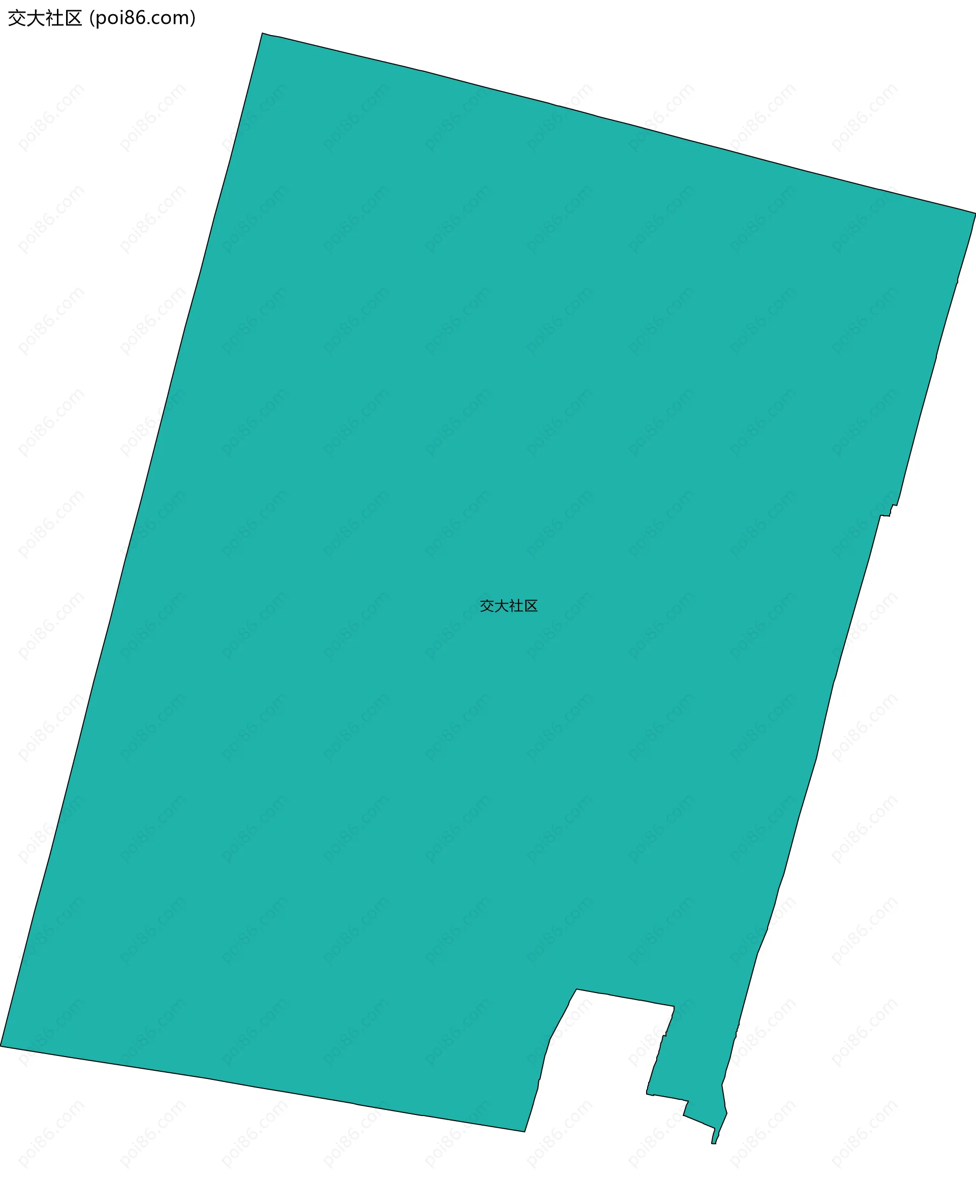 交大社区边界地图