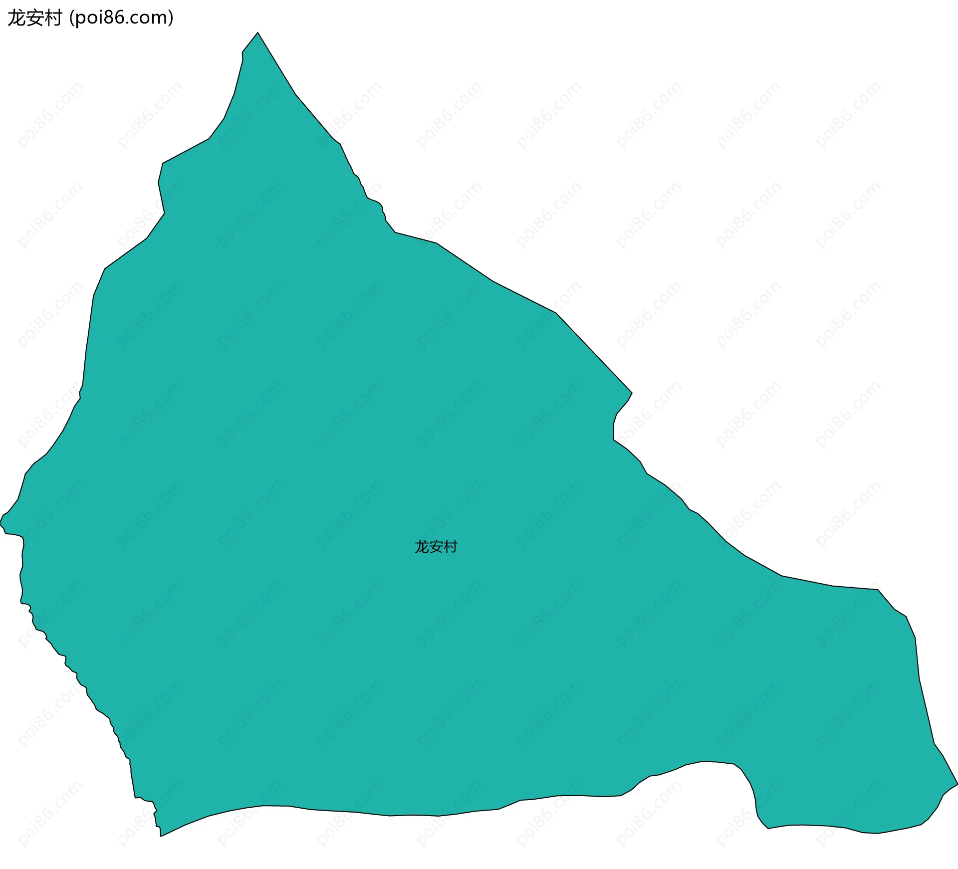 龙安村边界地图