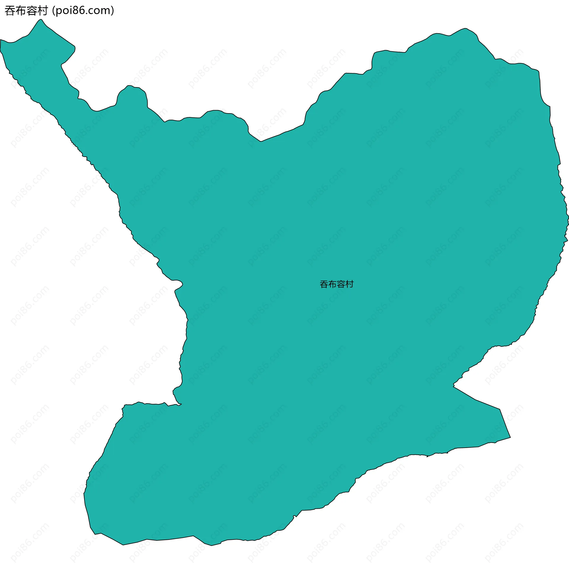 吞布容村边界地图