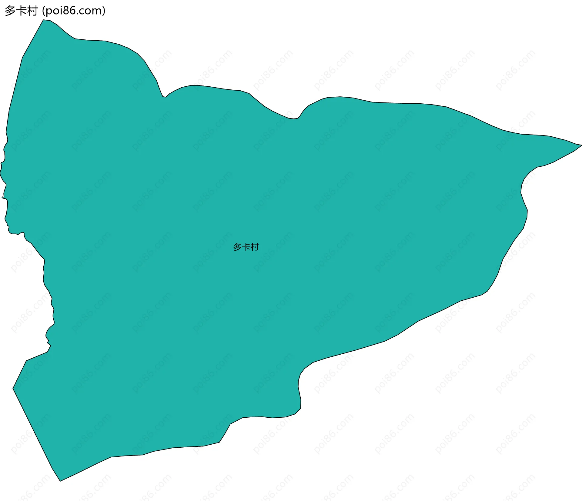多卡村边界地图