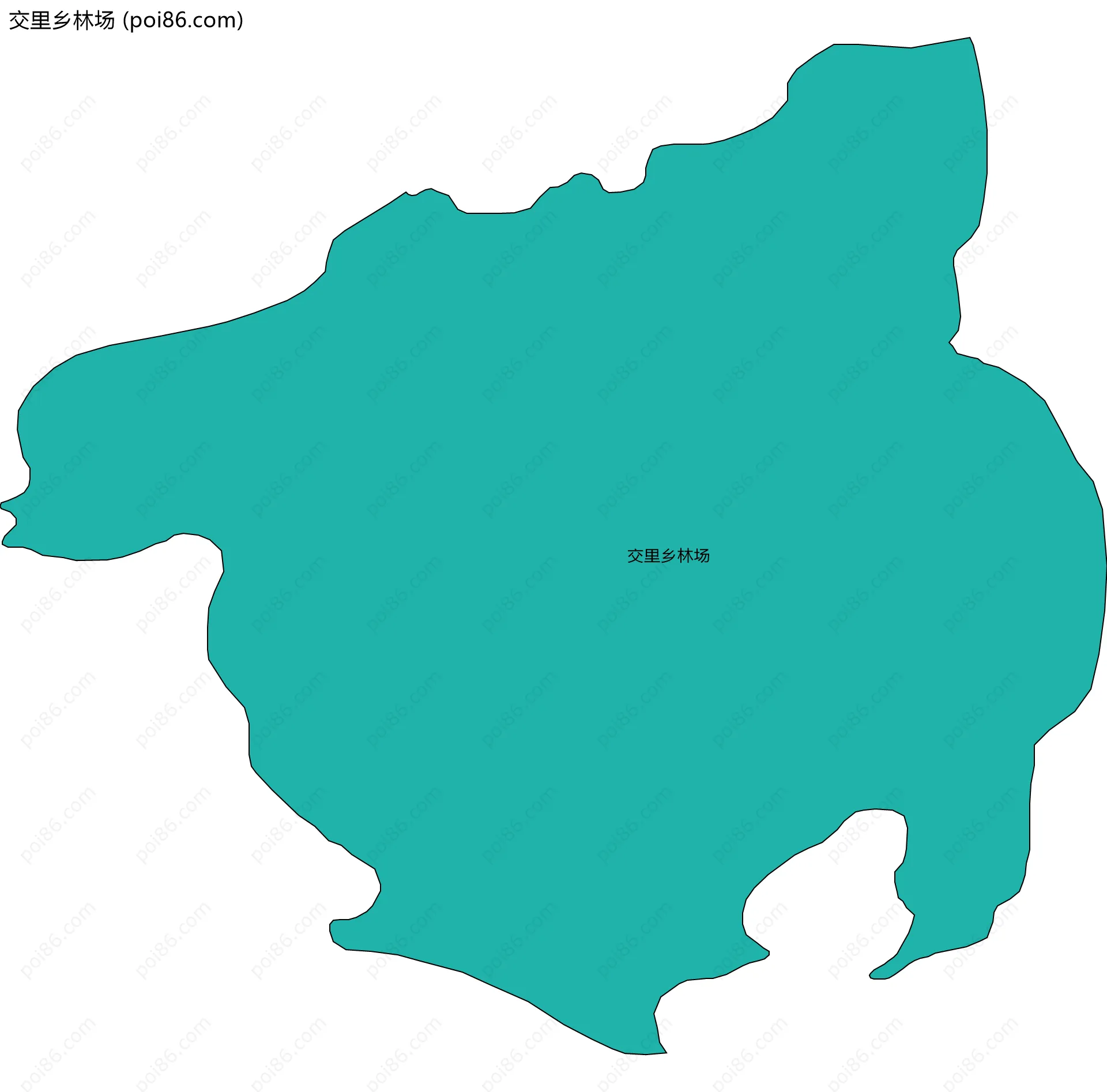 交里乡林场边界地图