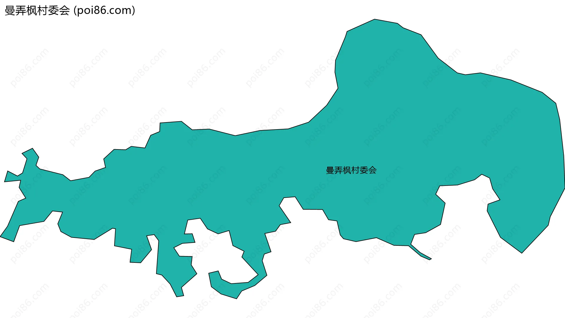 曼弄枫村委会边界地图