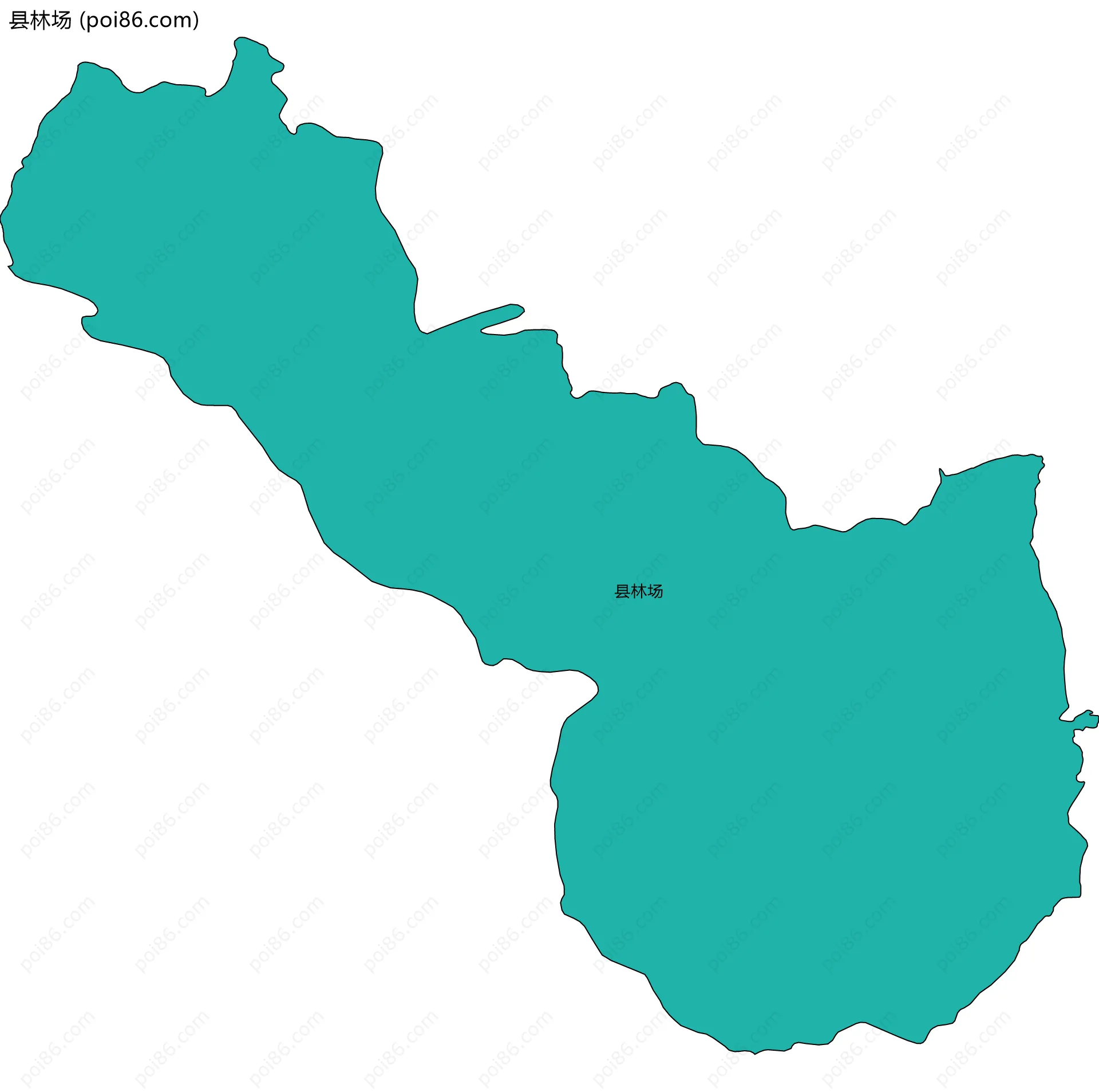 县林场边界地图