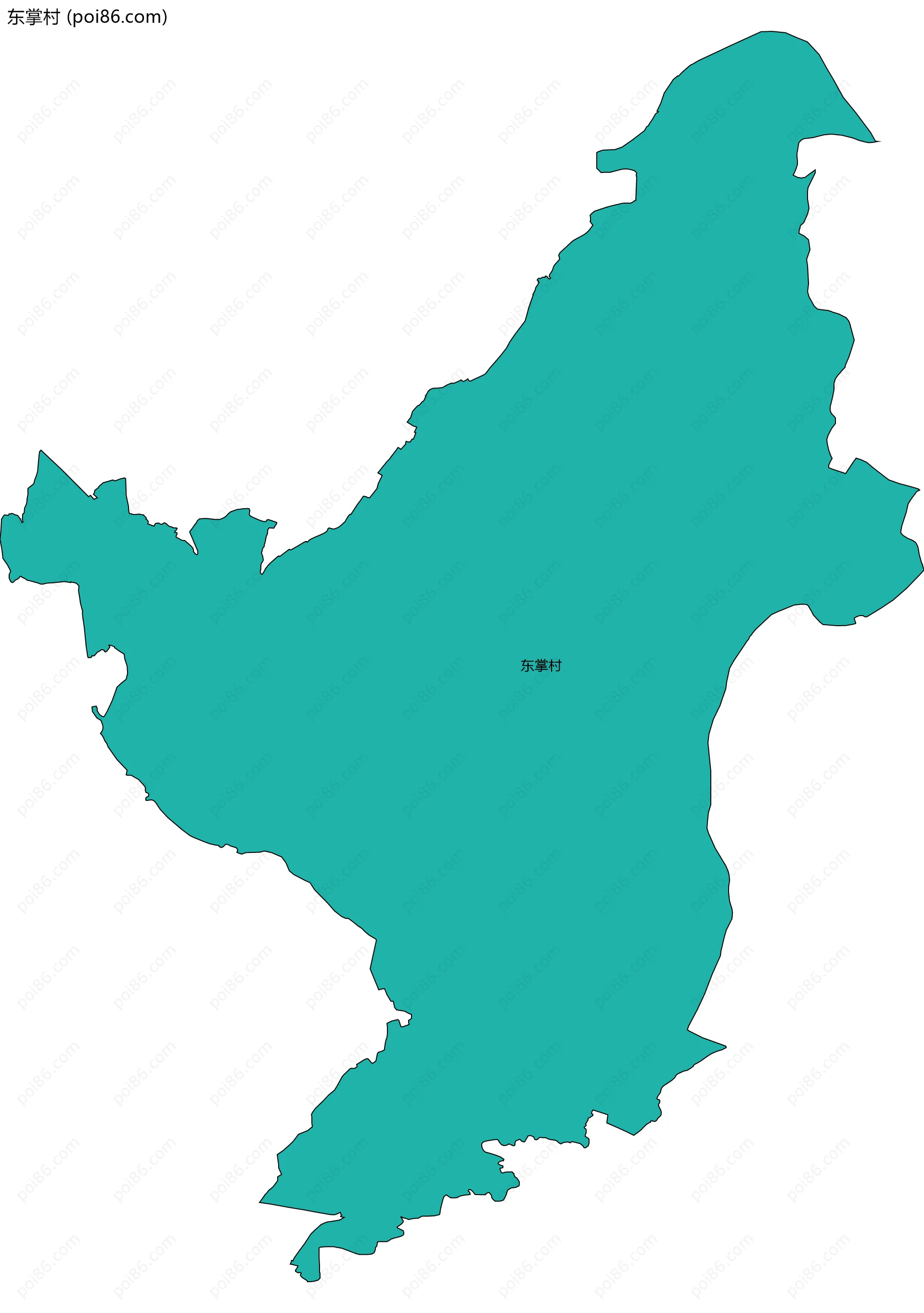 东掌村边界地图