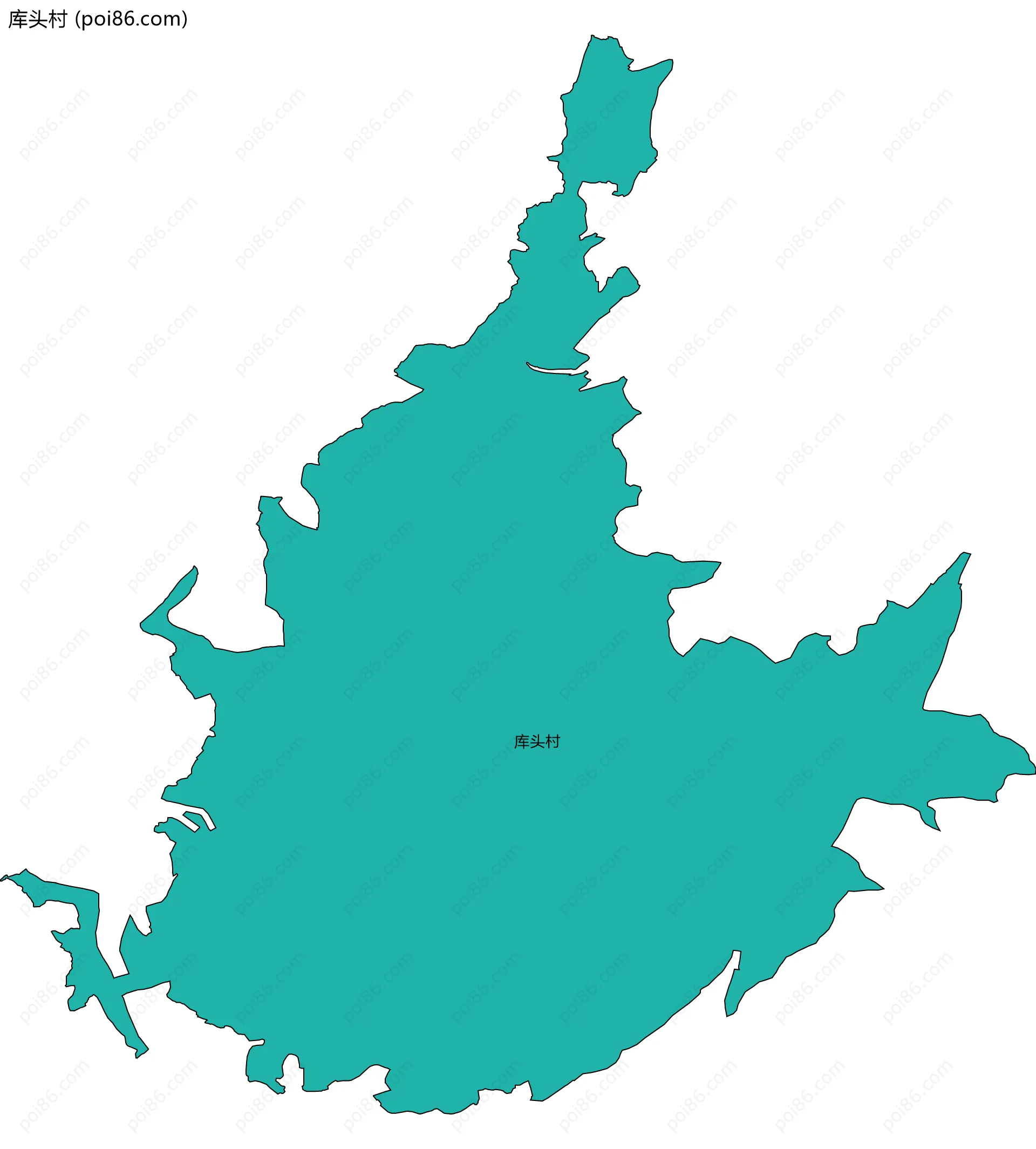 库头村边界地图