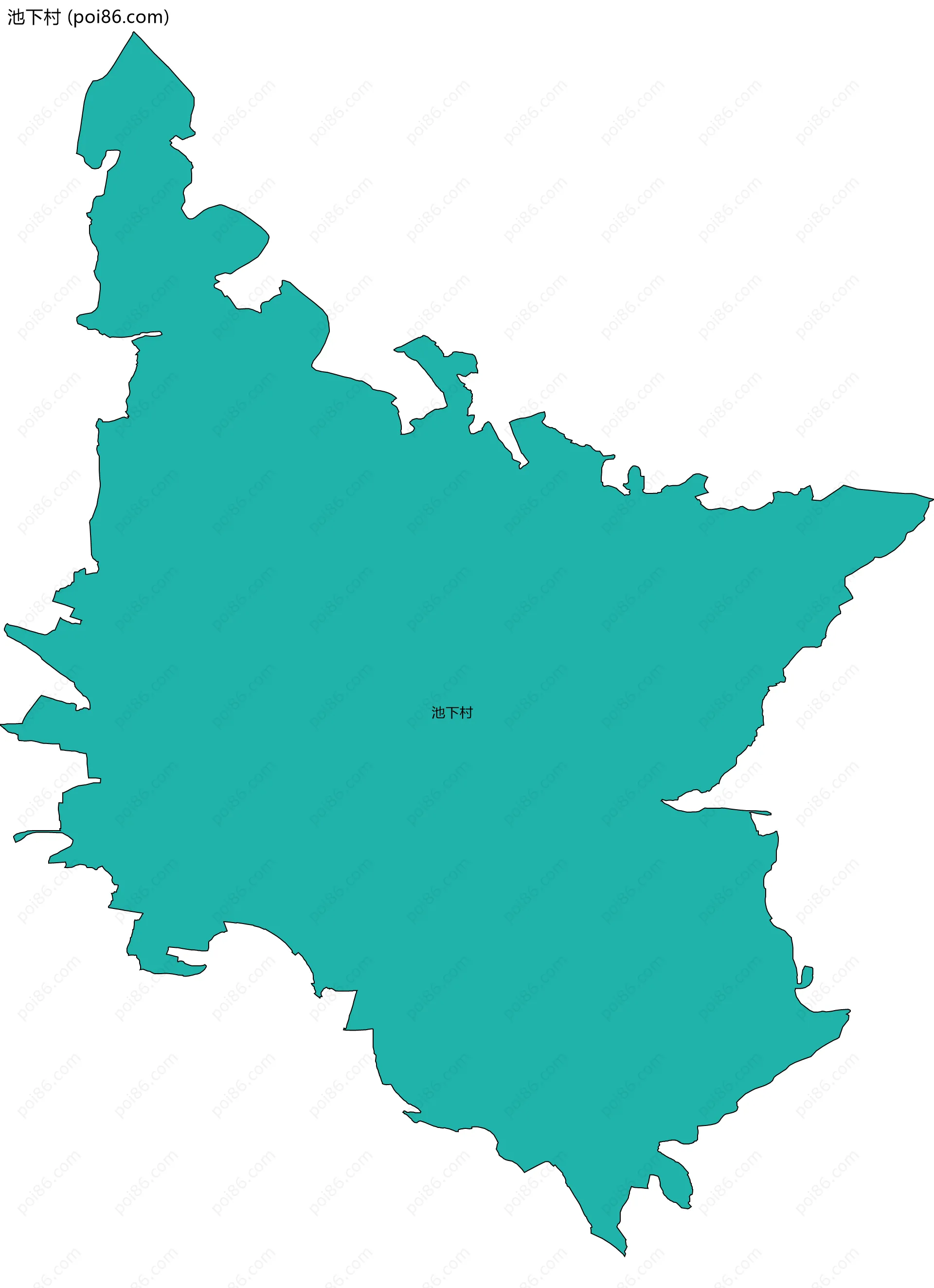 池下村边界地图