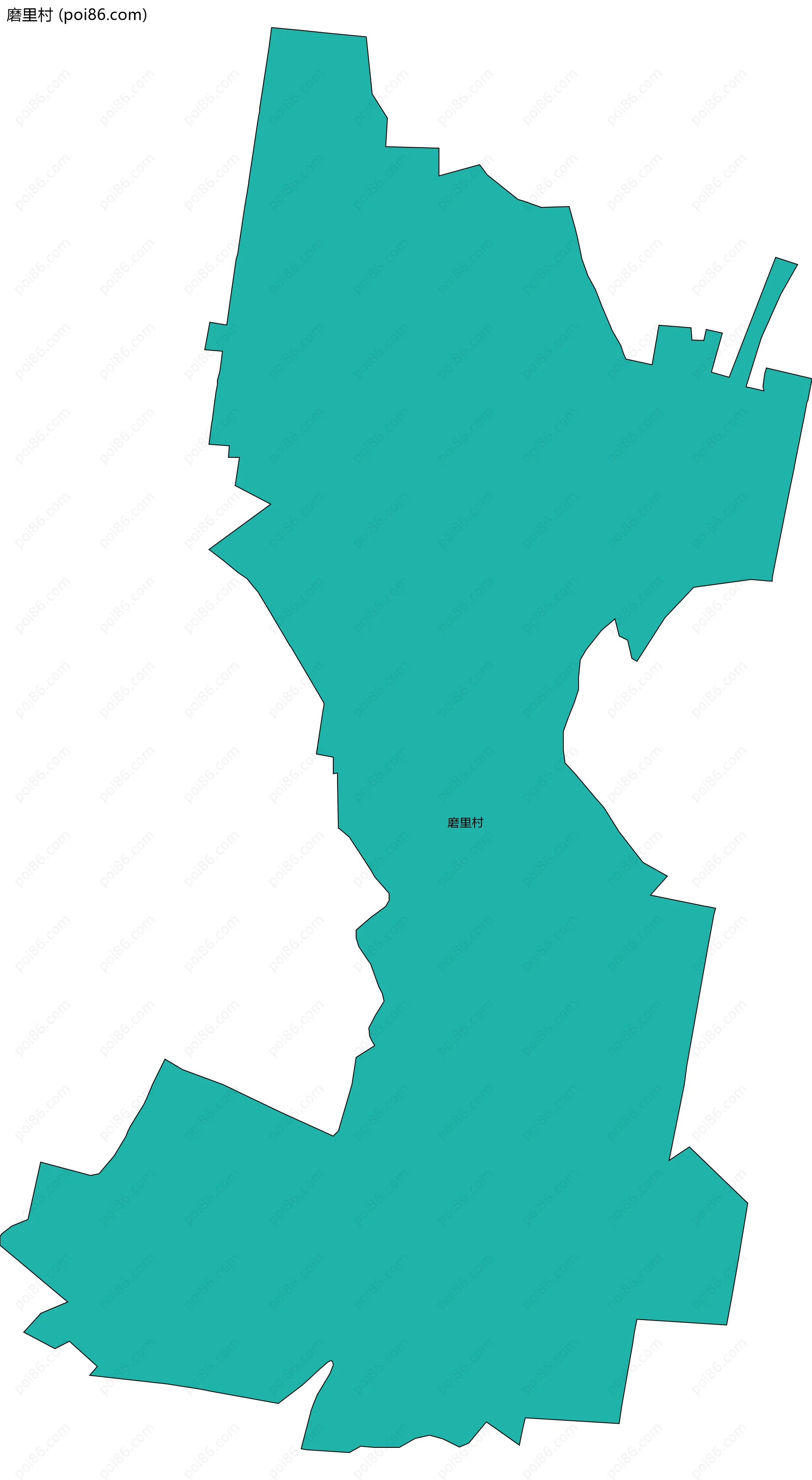 磨里村边界地图