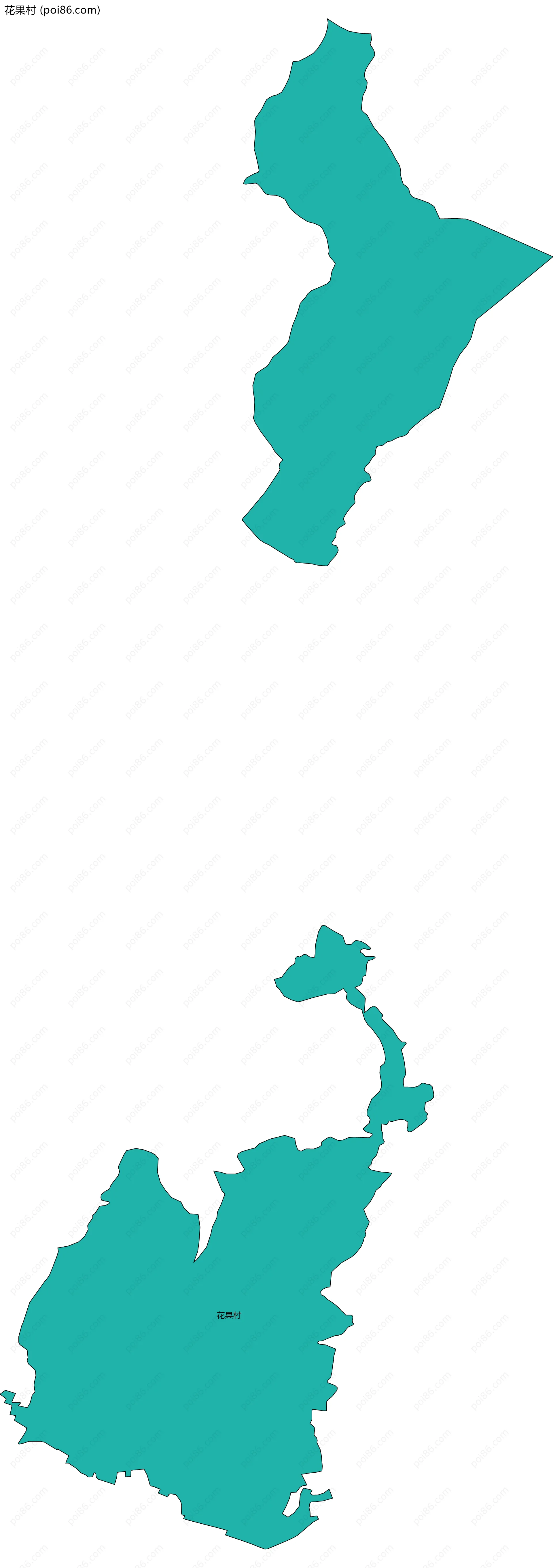 花果村边界地图