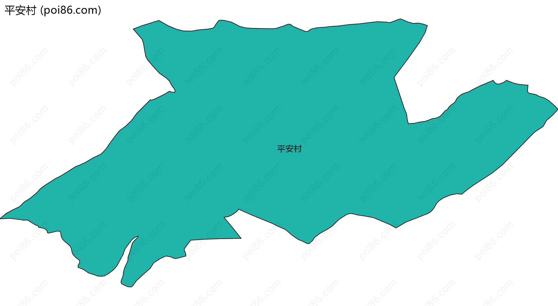 平安村边界地图