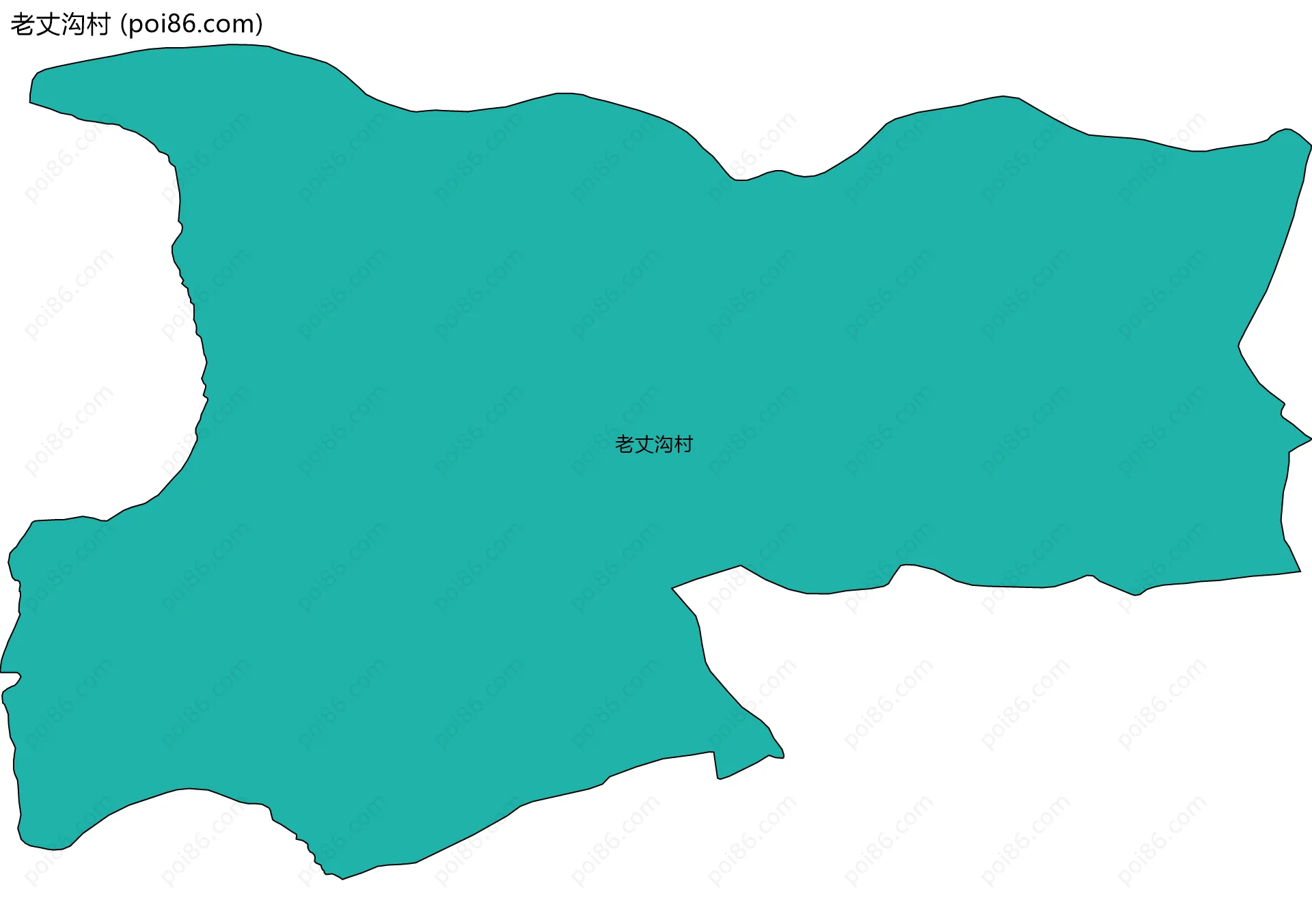 老丈沟村边界地图
