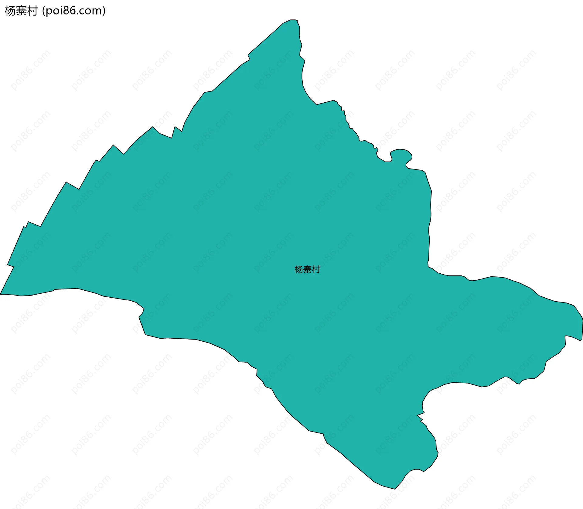 杨寨村边界地图