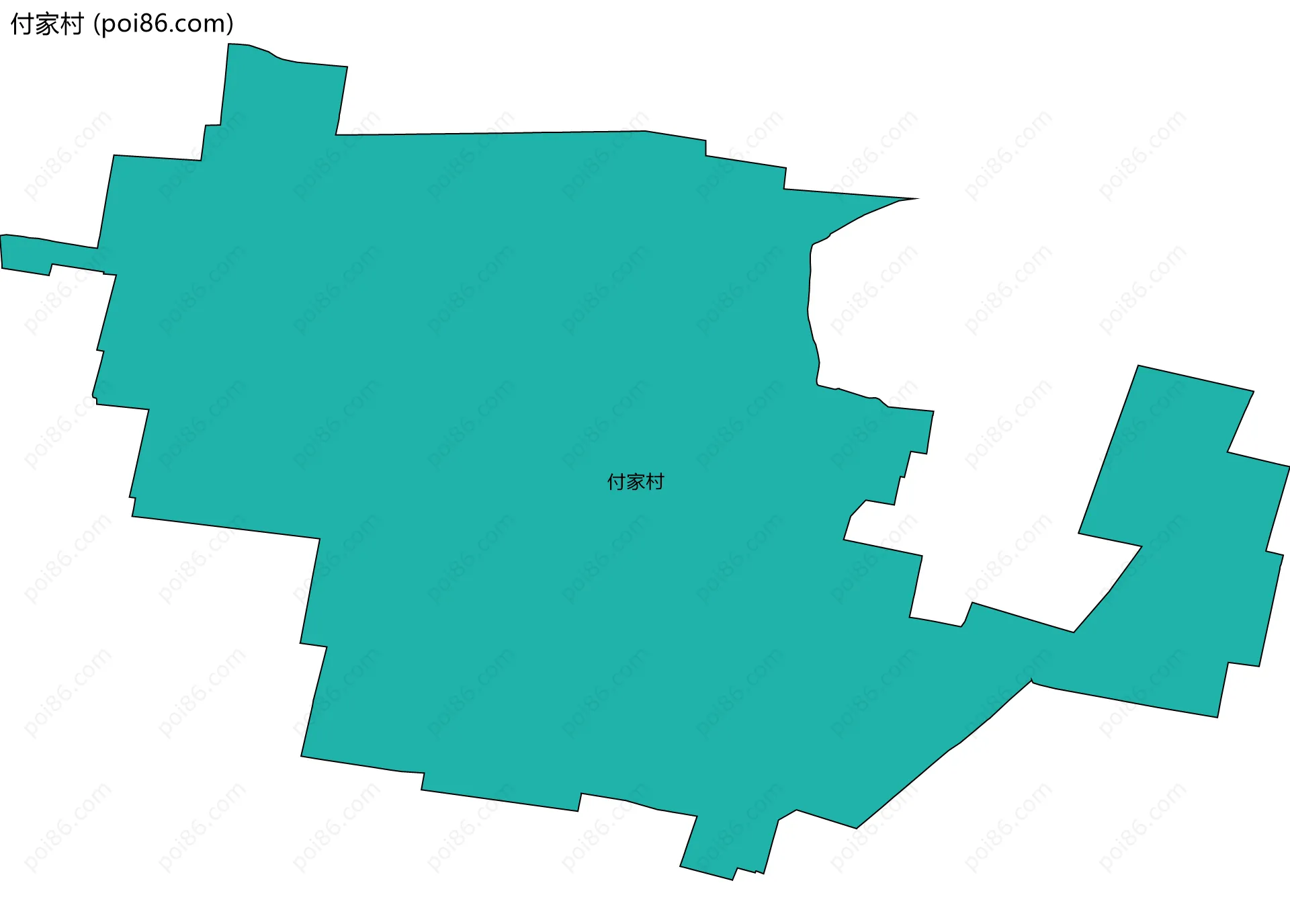付家村边界地图