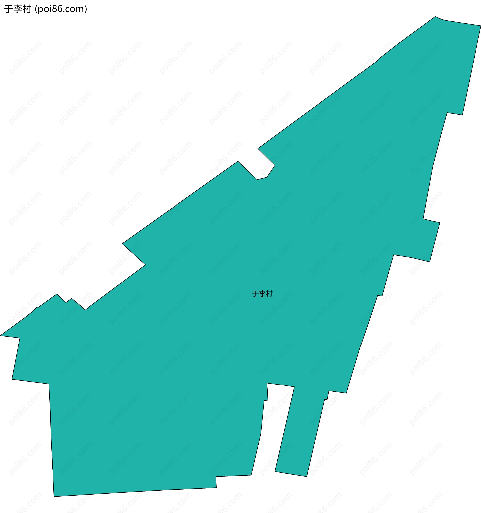 于李村边界地图