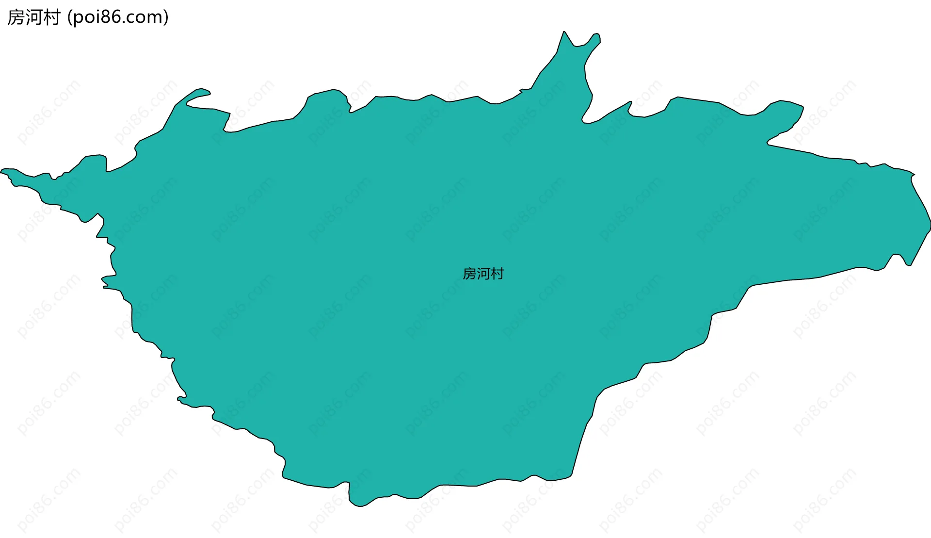 房河村边界地图