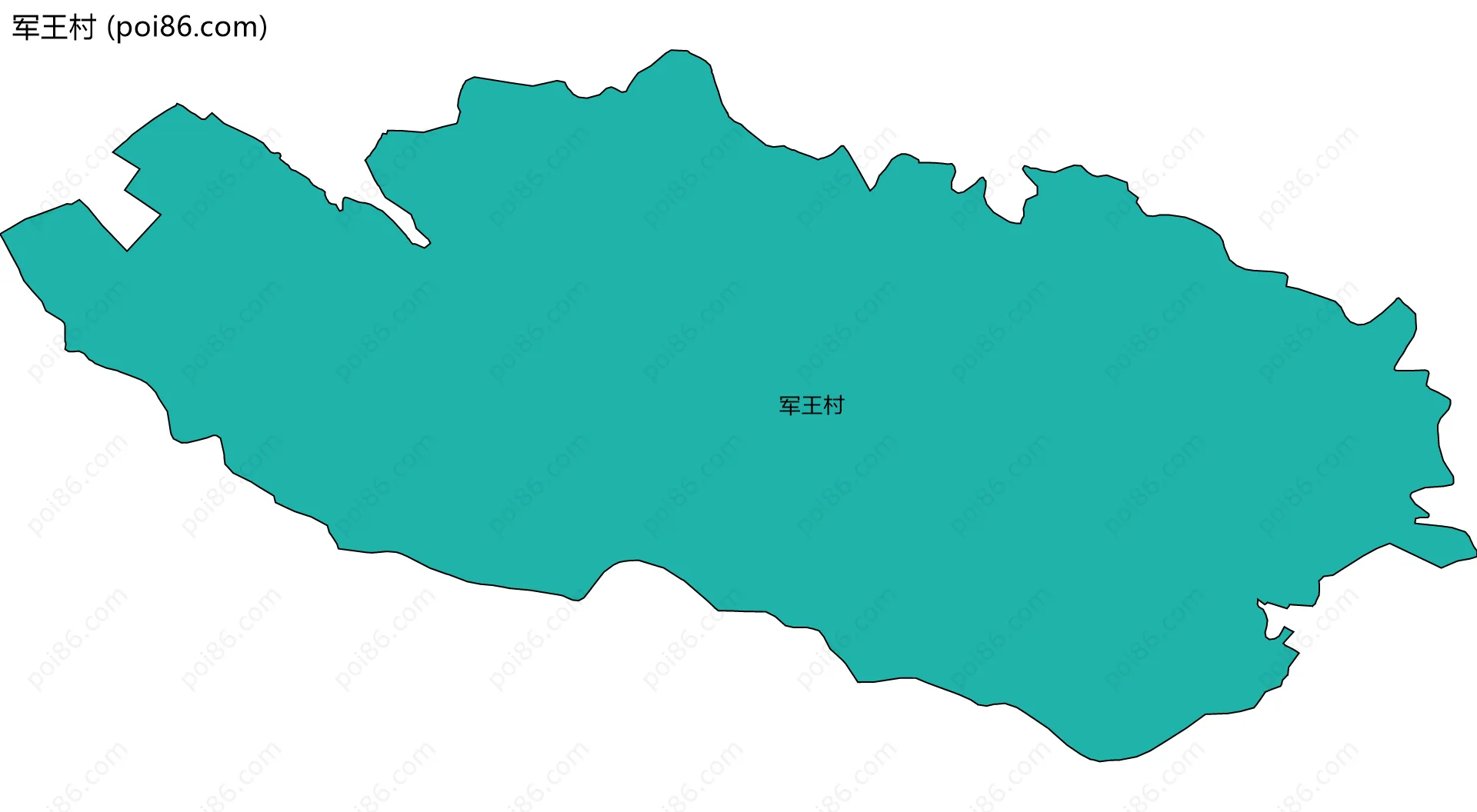 军王村边界地图