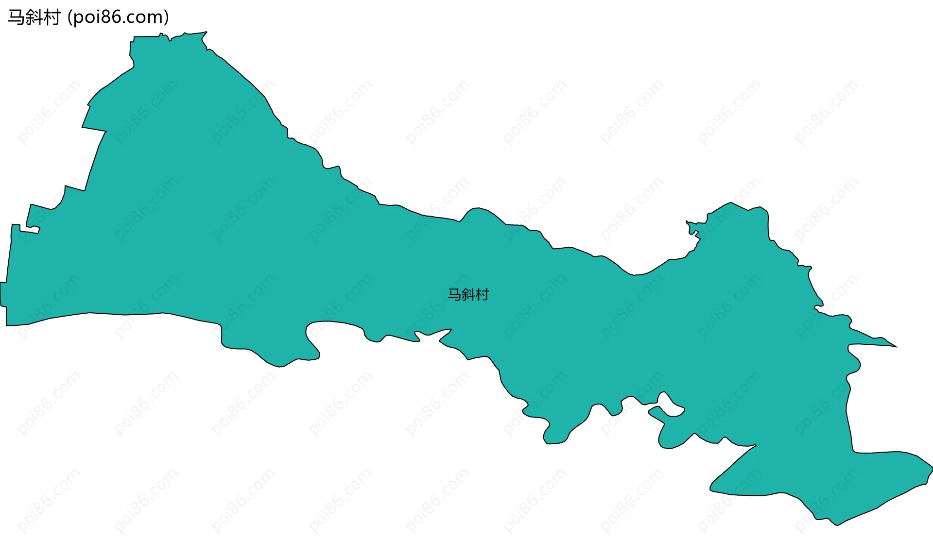 马斜村边界地图