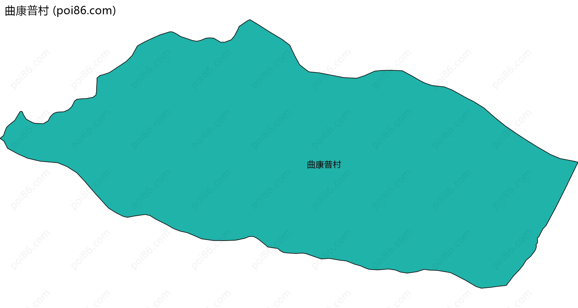 曲康普村边界地图