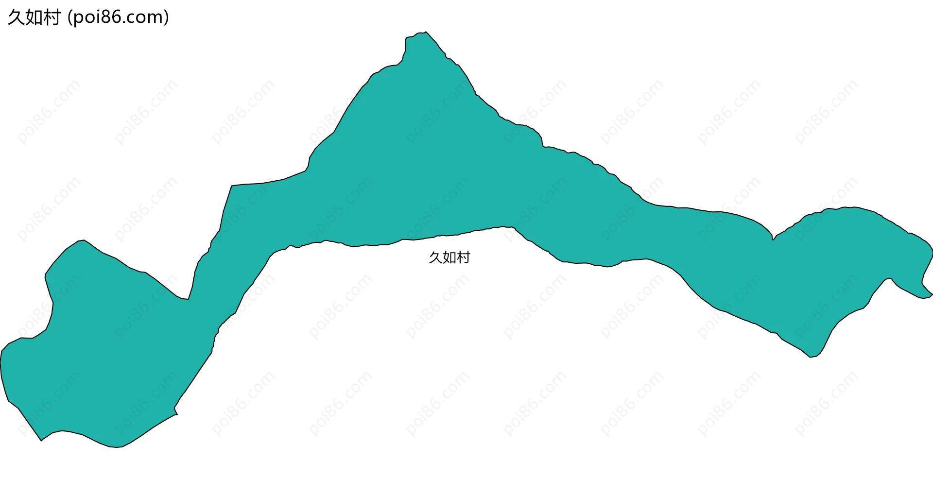 久如村边界地图