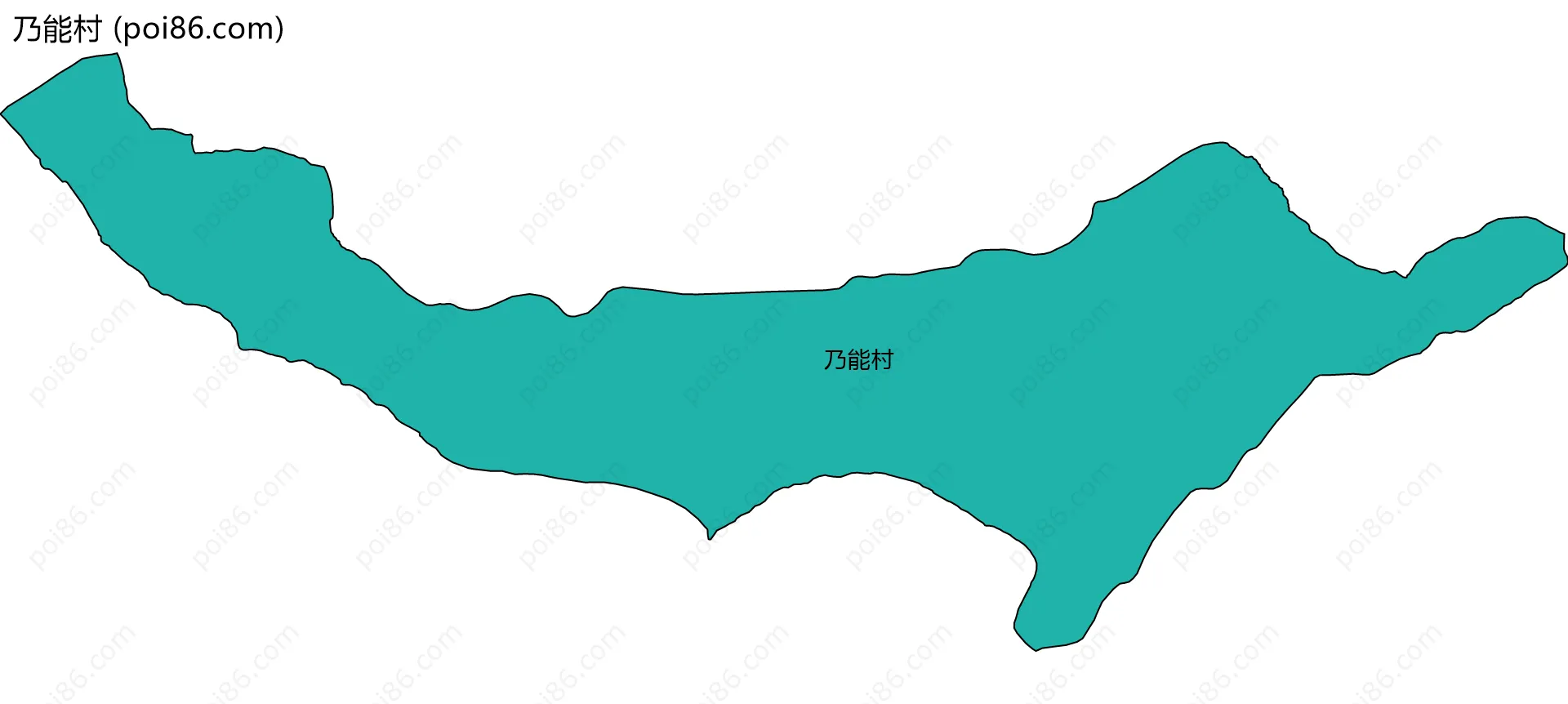 乃能村边界地图