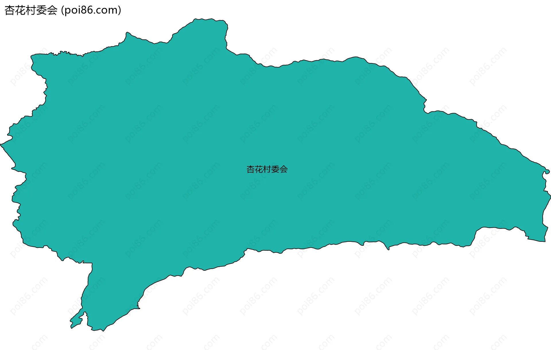 杏花村委会边界地图
