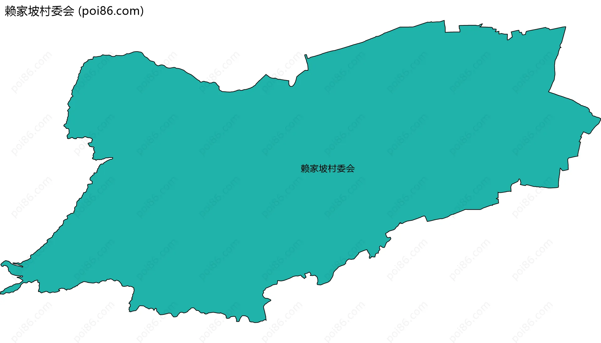 赖家坡村委会边界地图