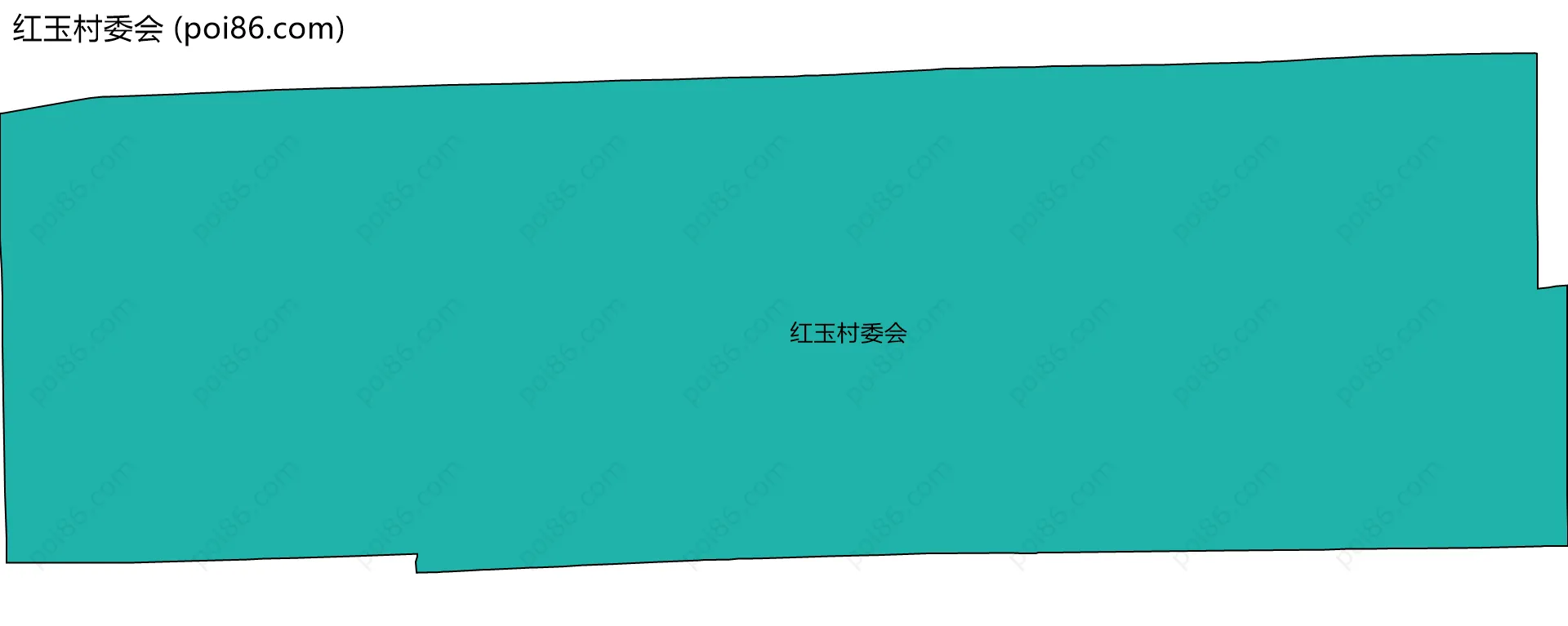 红玉村委会边界地图