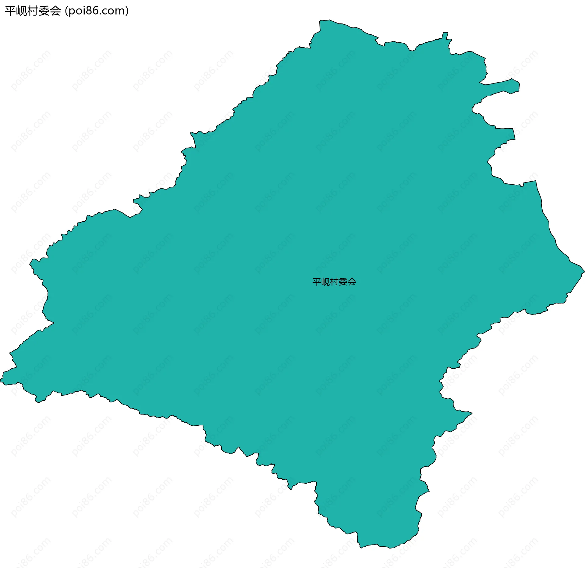平岘村委会边界地图