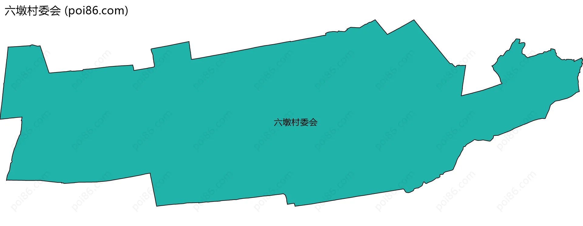 六墩村委会边界地图