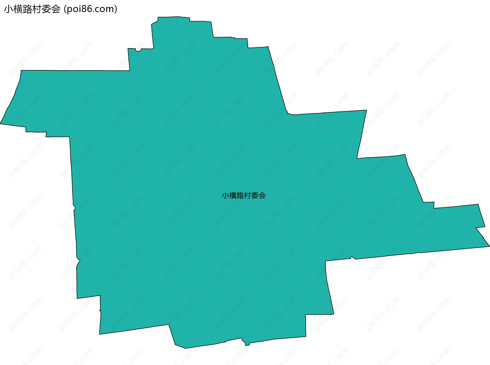 小横路村委会边界地图