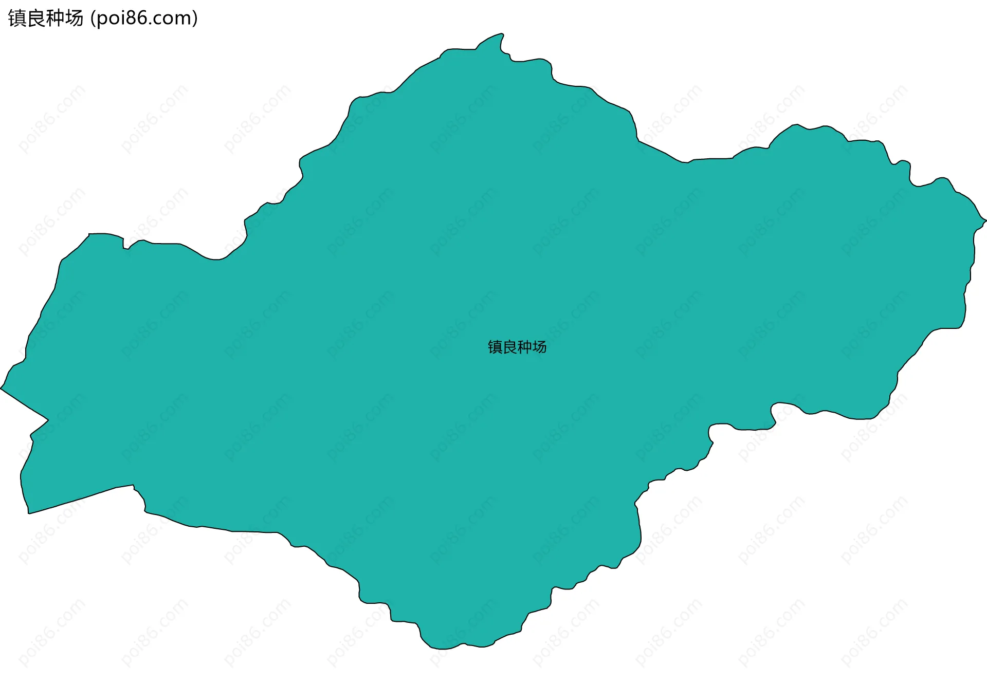 镇良种场边界地图